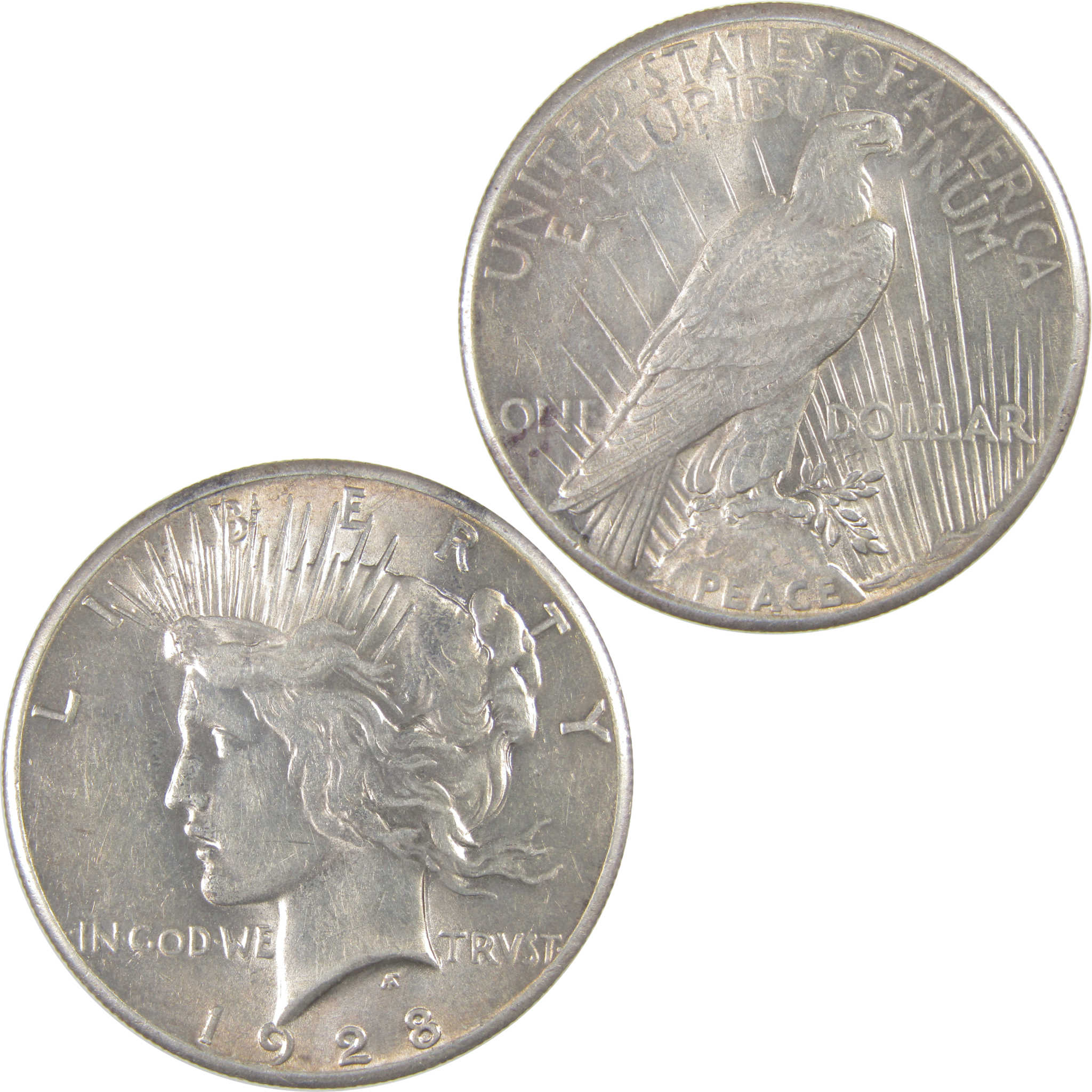 1928 Peace Dollar AU About Uncirculated Silver $1 Coin SKU:I17182