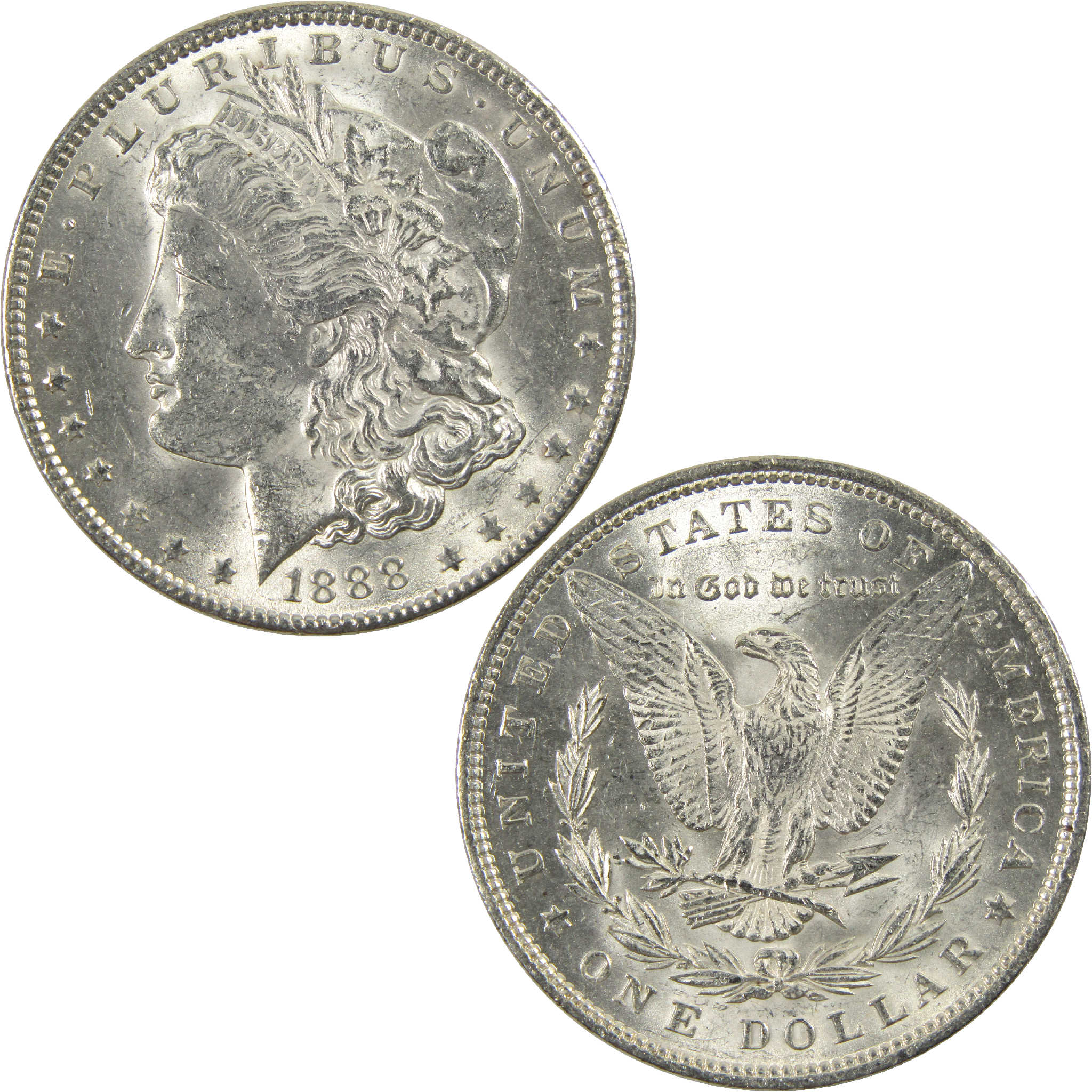 1888 Morgan Dollar CH AU Choice About Uncirculated Silver $1 Coin - Morgan coin - Morgan silver dollar - Morgan silver dollar for sale - Profile Coins & Collectibles