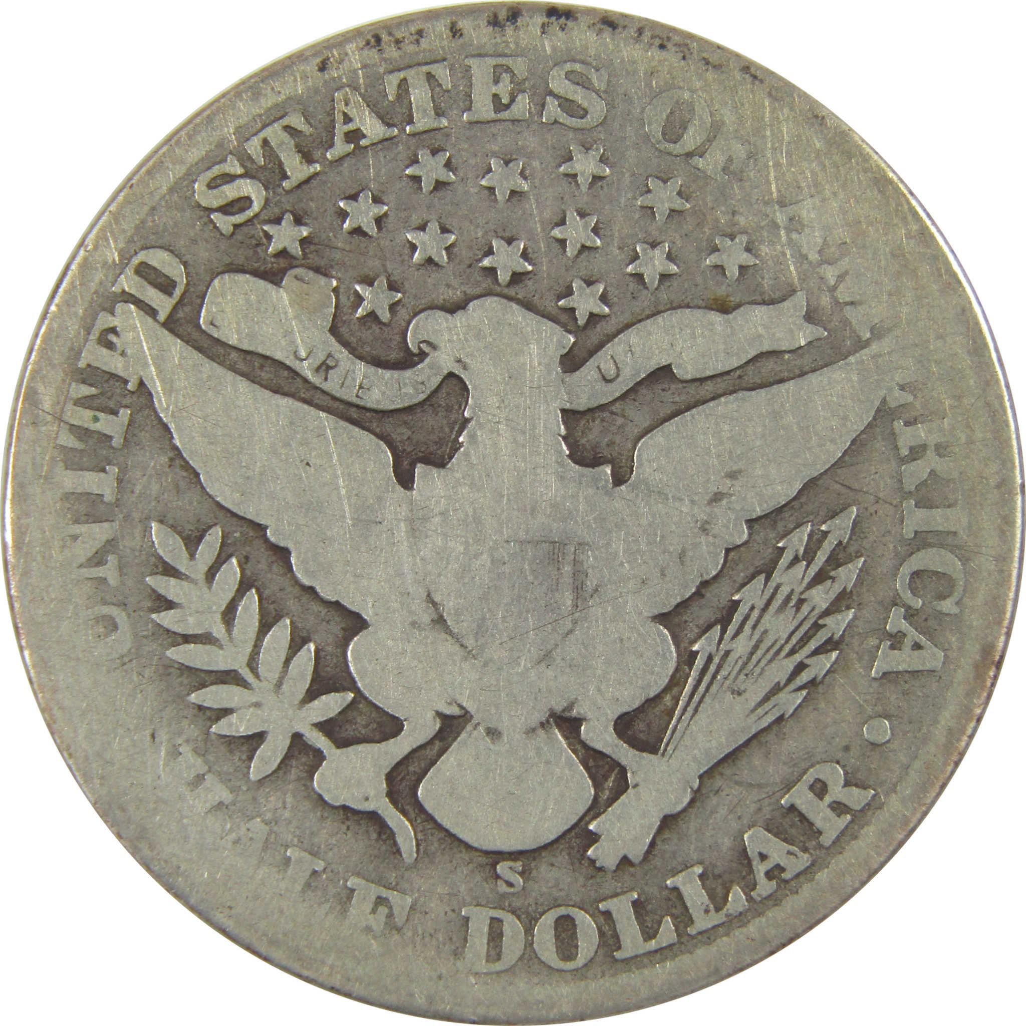 1904 S Barber Half Dollar G Good Silver 50c Coin SKU:CPC0712