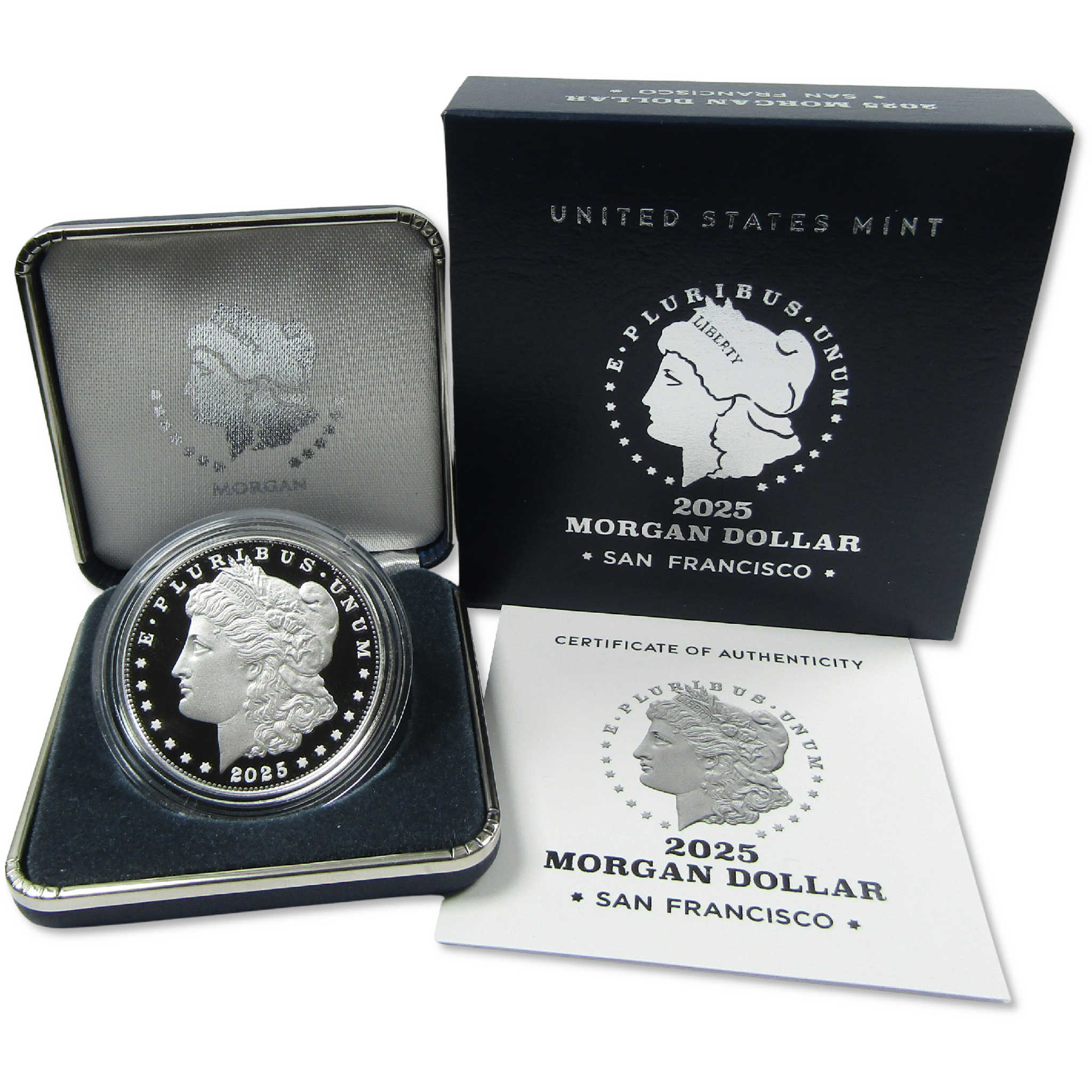 2025 S Morgan Silver Dollar Proof $1 Coin Collectible OGP COA