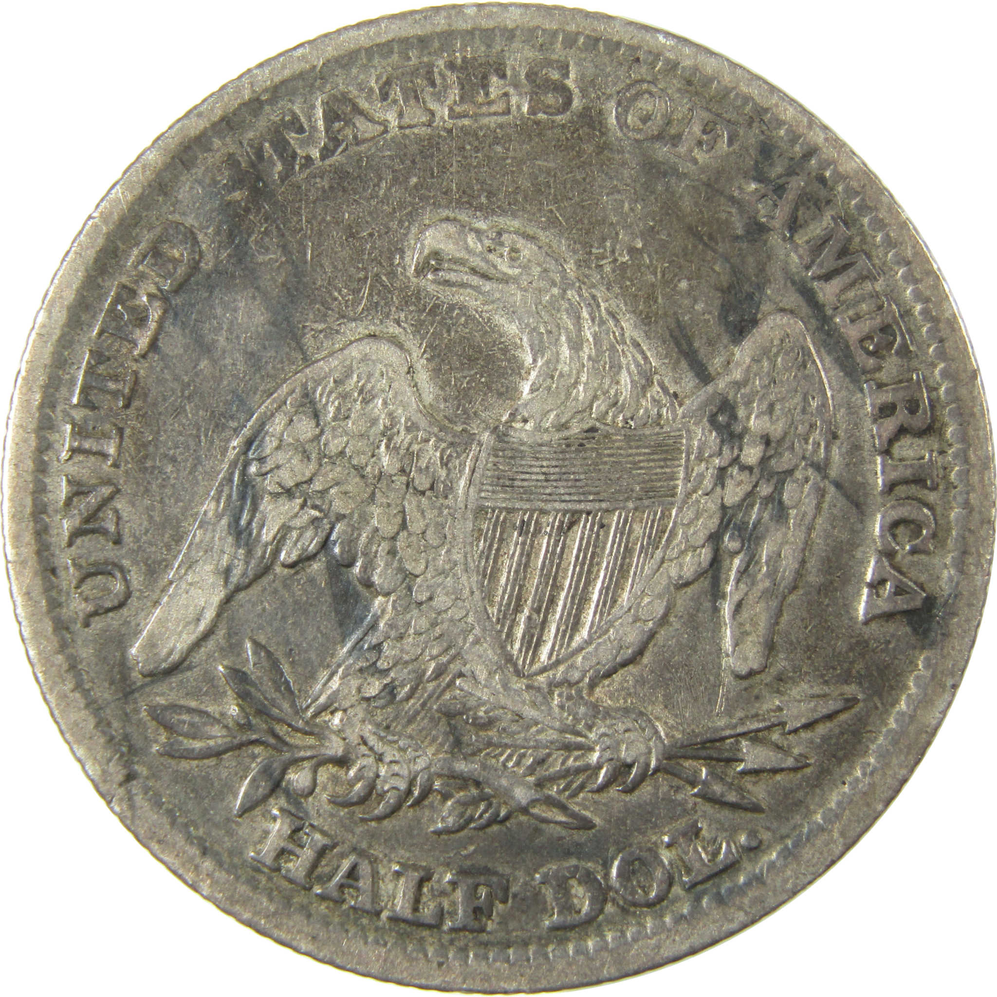 1839 Large Letters Capped Bust Silver 50c VF Very Fine SKU:CP1498