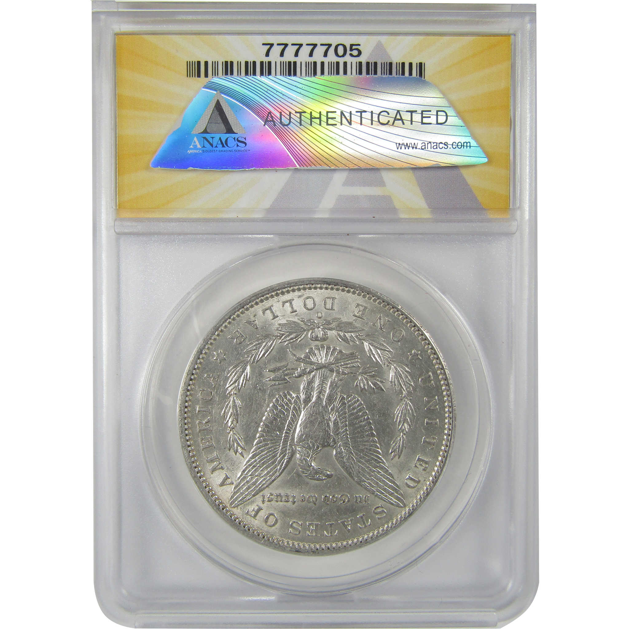 1896 O Morgan Dollar AU 50 ANACS Struck Through Debris SKU:I18963 - Morgan coin - Morgan silver dollar - Morgan silver dollar for sale - Profile Coins & Collectibles