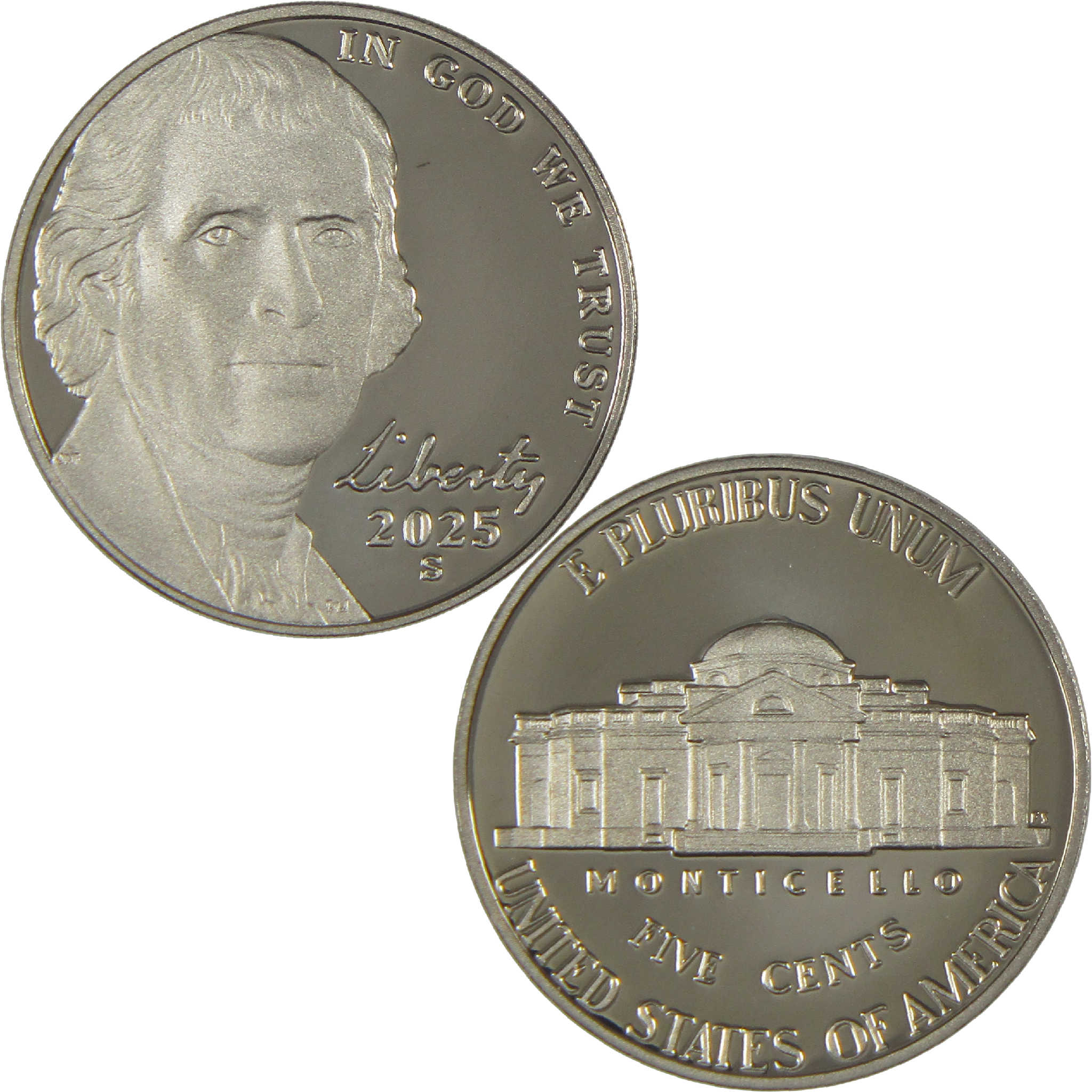 2025 S Jefferson Nickel Choice Proof 5c Coin