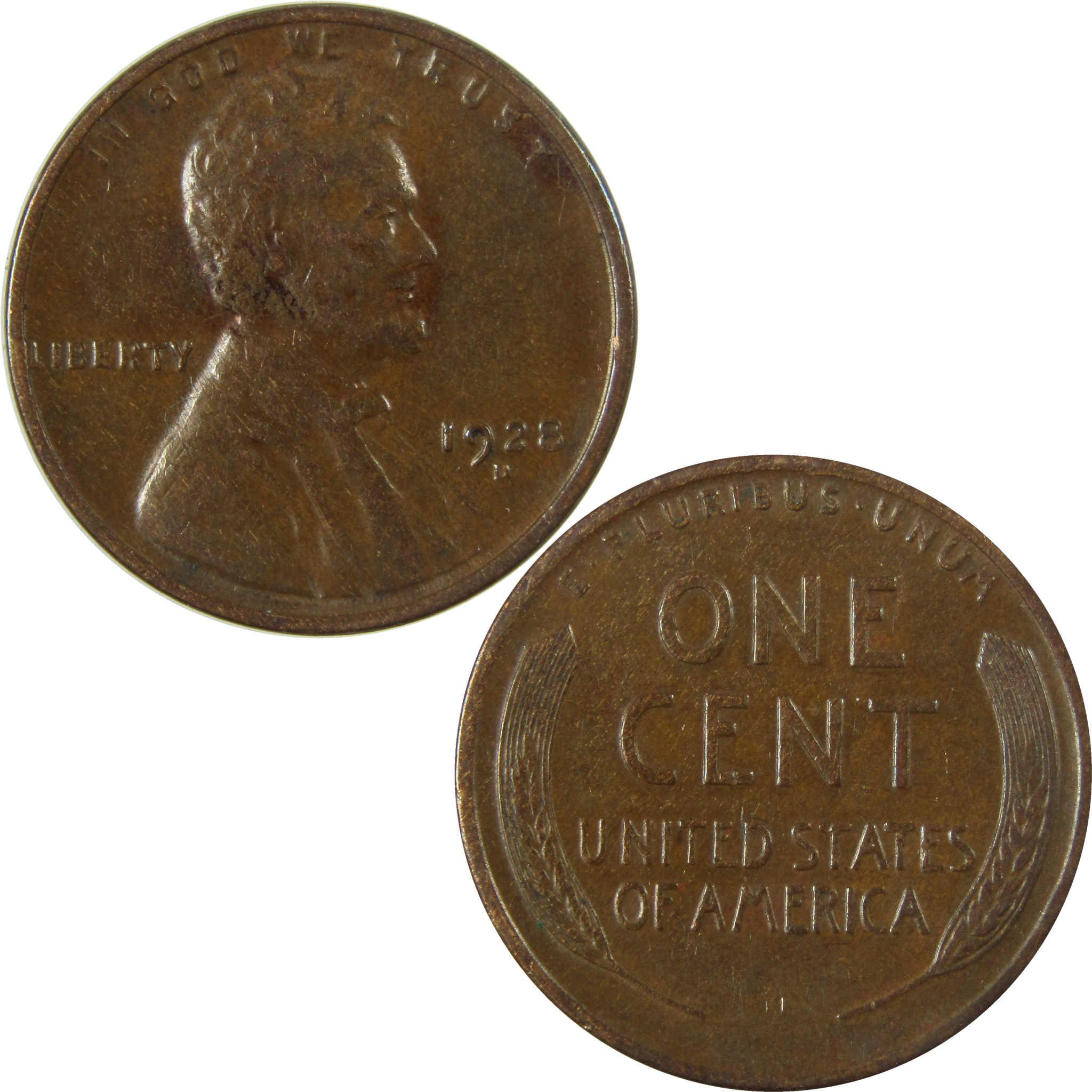 1928 D Lincoln Wheat Cent VF Very Fine Penny 1c Coin SKU:I27580