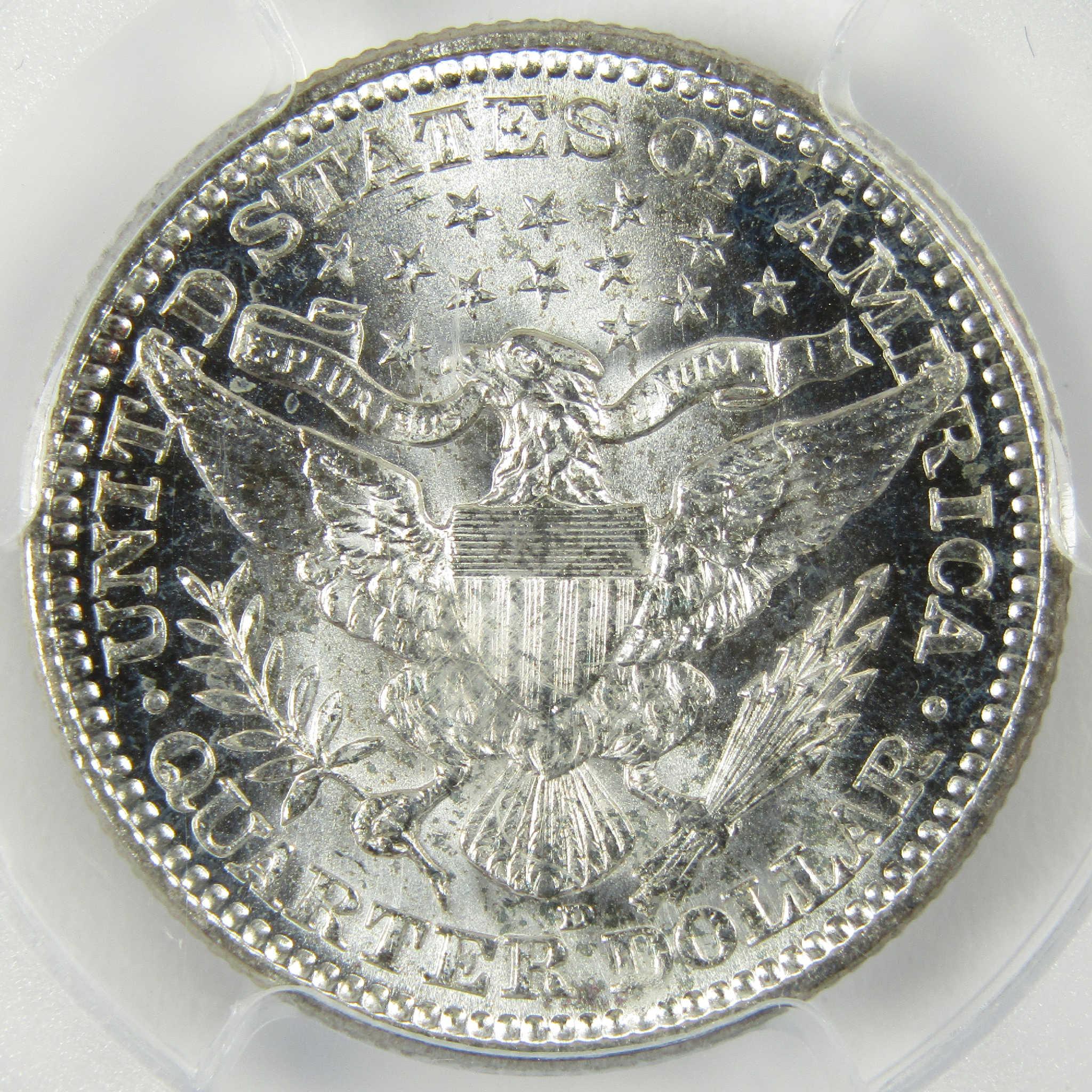 1916 D Barber Silver Quarter MS 66 PCGS CAC Uncirculated 25c Coin