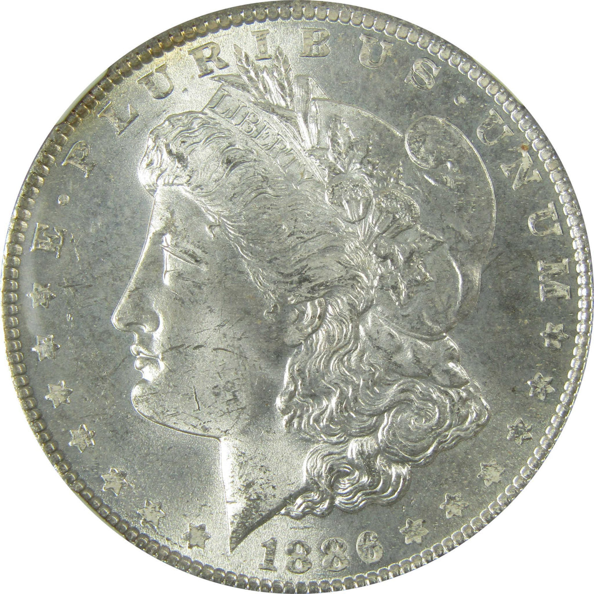 1886 Morgan Silver Dollar MS 64 NGC Uncirculated $1 Coin SKU:CP429 - Morgan coin - Morgan silver dollar - Morgan silver dollar for sale - Profile Coins & Collectibles