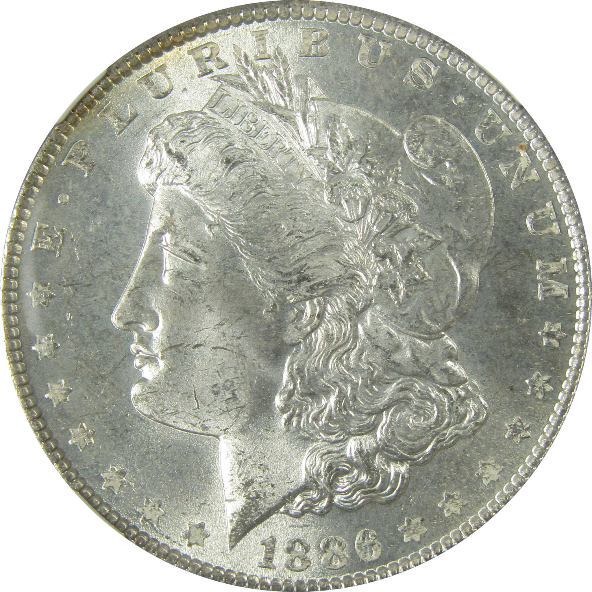 1886 Morgan Silver Dollar MS 64 NGC Uncirculated $1 Coin SKU:CP429 - Morgan coin - Morgan silver dollar - Morgan silver dollar for sale - Profile Coins & Collectibles