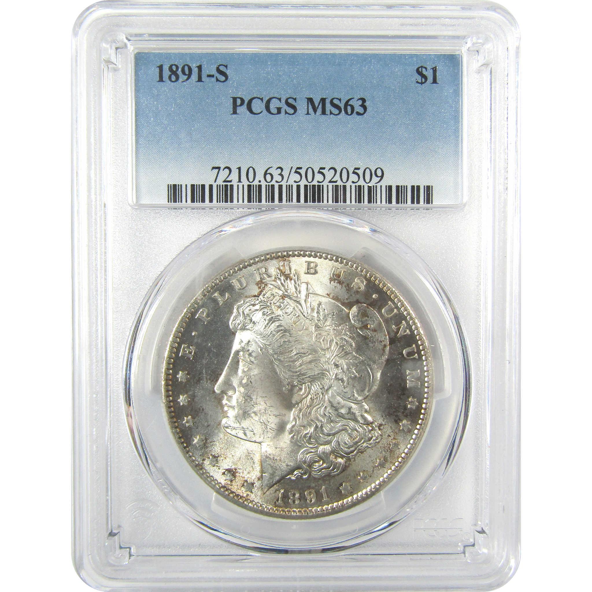 1891 S Morgan Dollar MS 63 PCGS Silver Uncirculated $1 Coin SKU:I19625 - Morgan coin - Morgan silver dollar - Morgan silver dollar for sale - Profile Coins & Collectibles