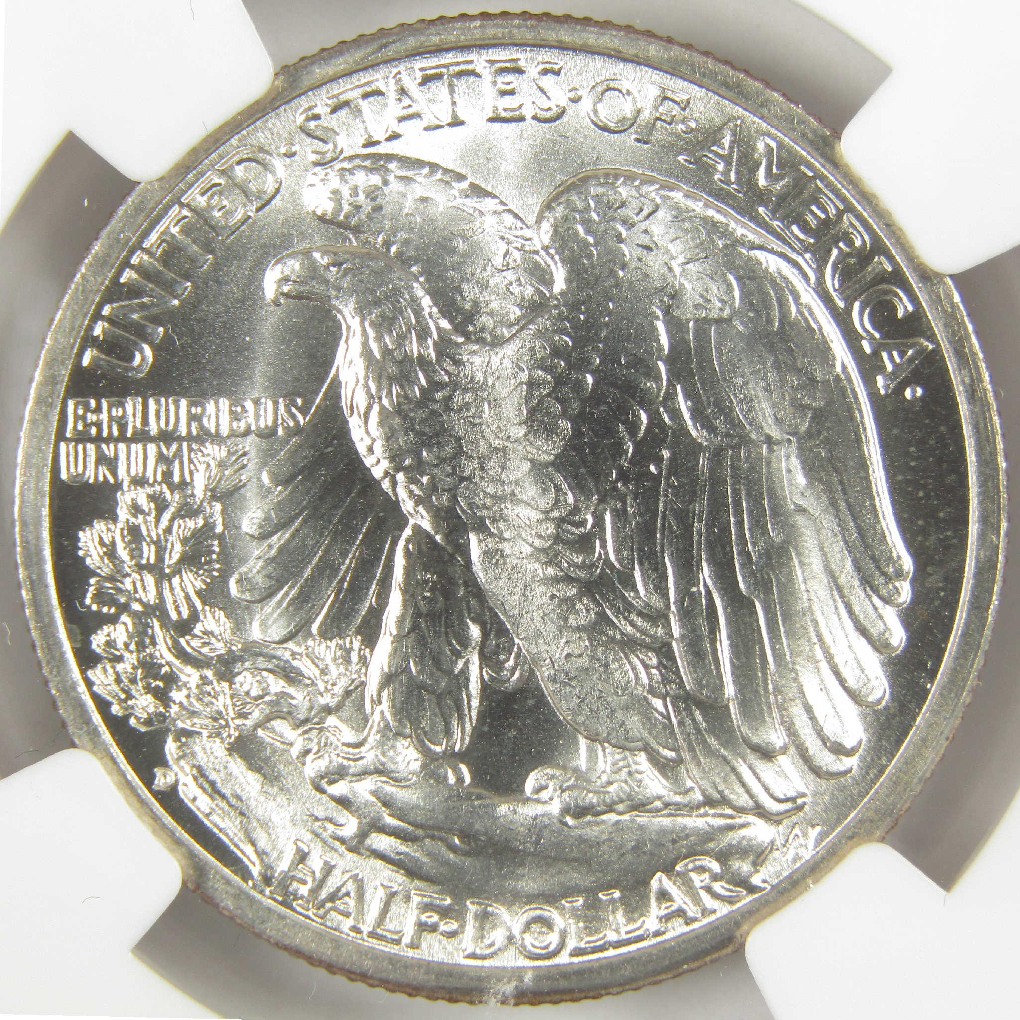 1942 D Liberty Walking Half Dollar MS 66 NGC Silver Uncirculated