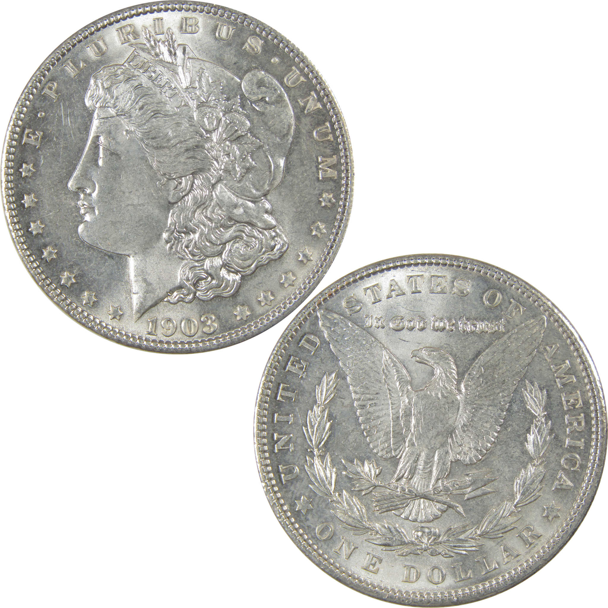 1903 Morgan Dollar AU About Uncirculated Silver $1 Coin SKU:I23781 - Morgan coin - Morgan silver dollar - Morgan silver dollar for sale - Profile Coins & Collectibles
