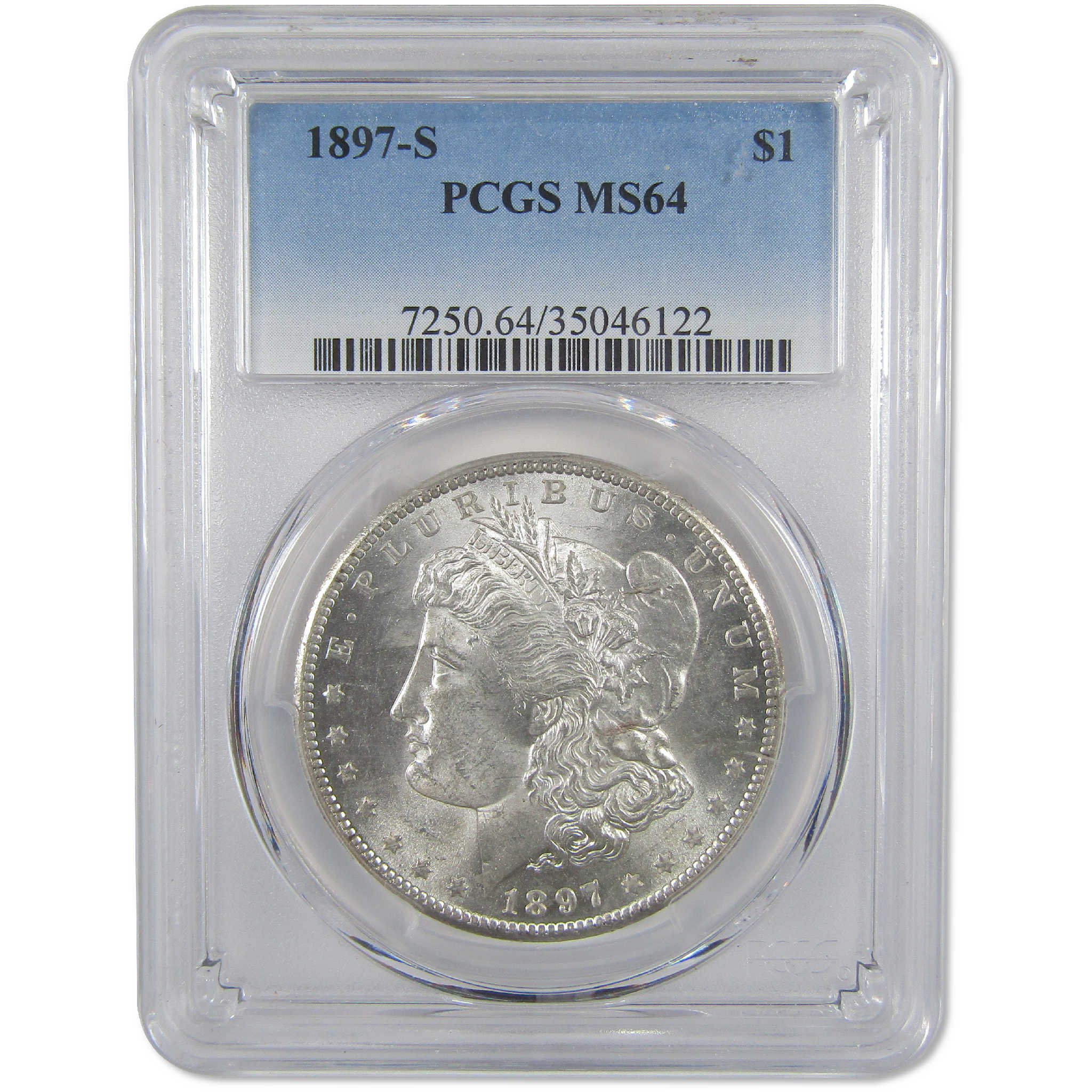 1897 S Morgan Dollar MS 64 PCGS Silver Uncirculated $1 Coin SKU:I18194 - Morgan coin - Morgan silver dollar - Morgan silver dollar for sale - Profile Coins & Collectibles