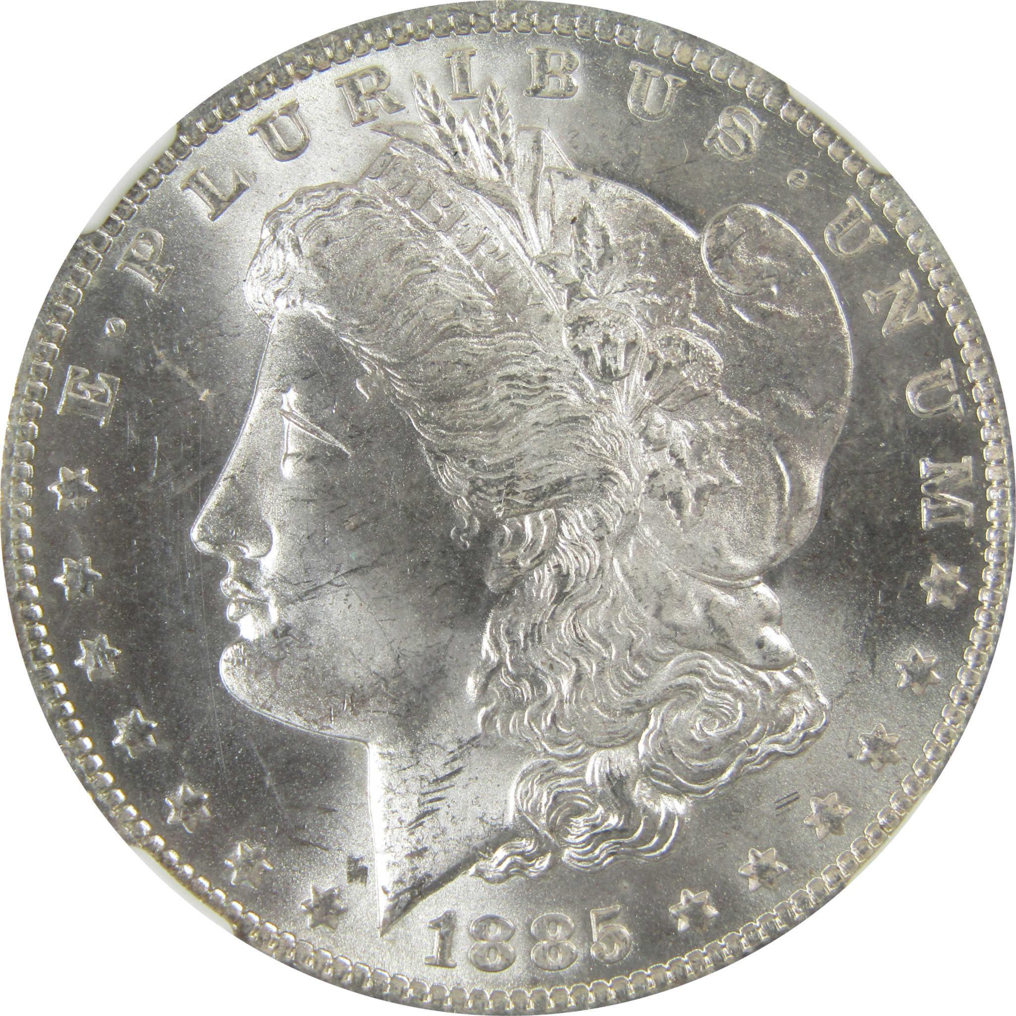 1885 O Morgan Silver Dollar MS 63 NGC Toned Reverse SKU:CP386