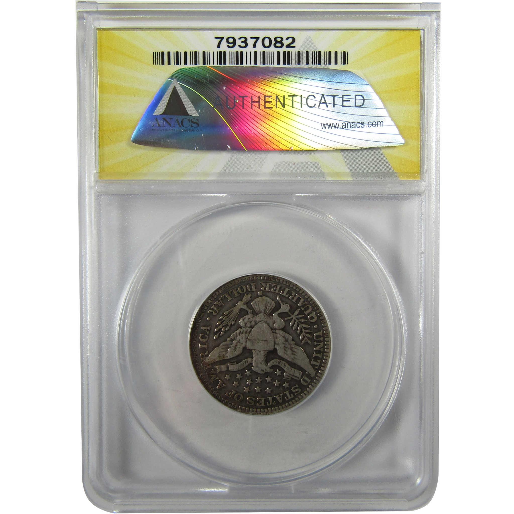 1908 S Barber Silver Quarter VG 8 ANACS 25c Coin SKU:I28045