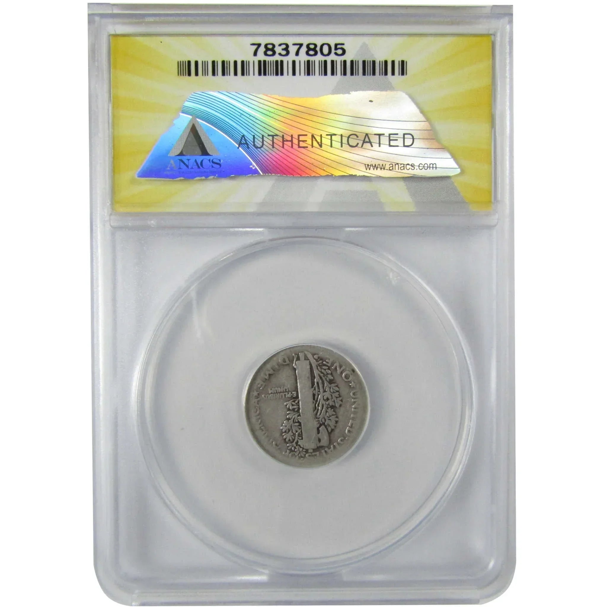 1916 D Mercury Silver Dime AG 3 Details ANACS 10c Coin SKU:CP636