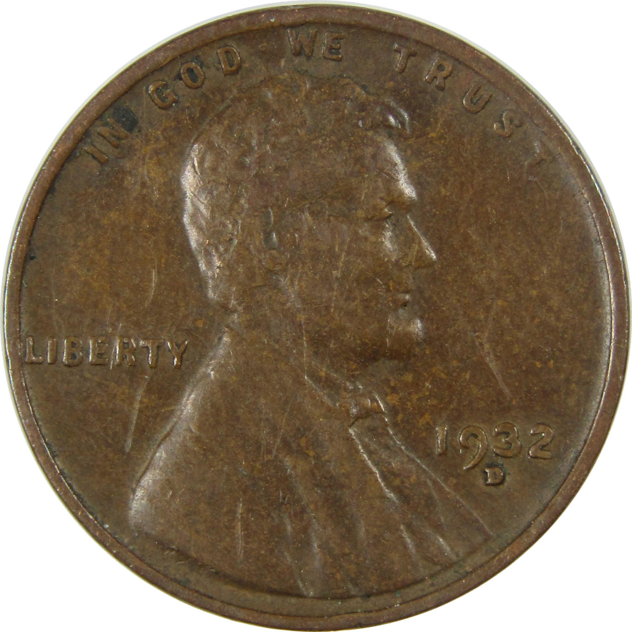 1932 D Lincoln Wheat Cent VF Very Fine Penny 1c Coin SKU:I26779
