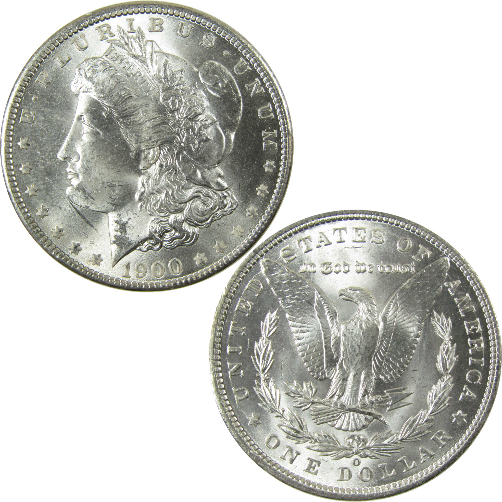 1900 O Morgan Silver Dollar Uncirculated Mint State $1 Coin SKU:I28374