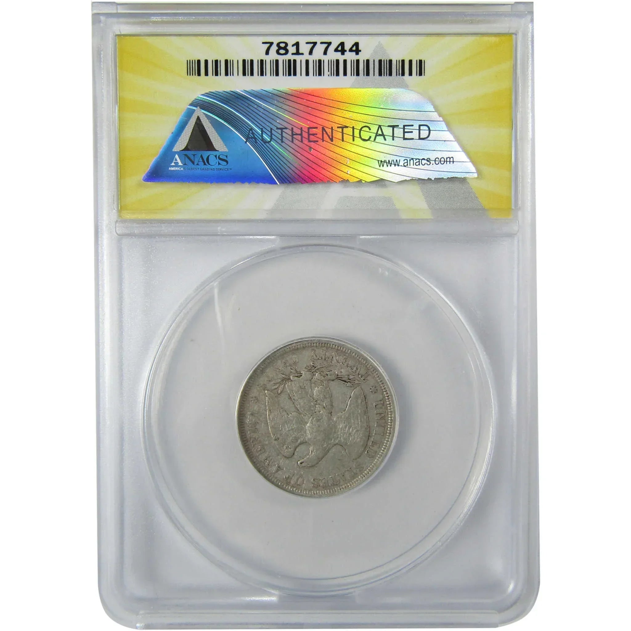 1875 S Seated Liberty Silver Twenty Cent F 12 Details ANACS SKU:CP767