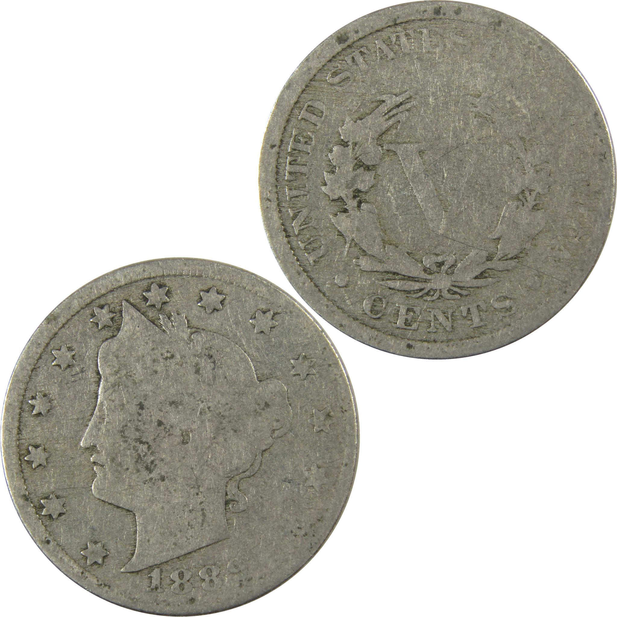 1889 Liberty Head V Nickel AG About Good 5c Coin SKU:I27224