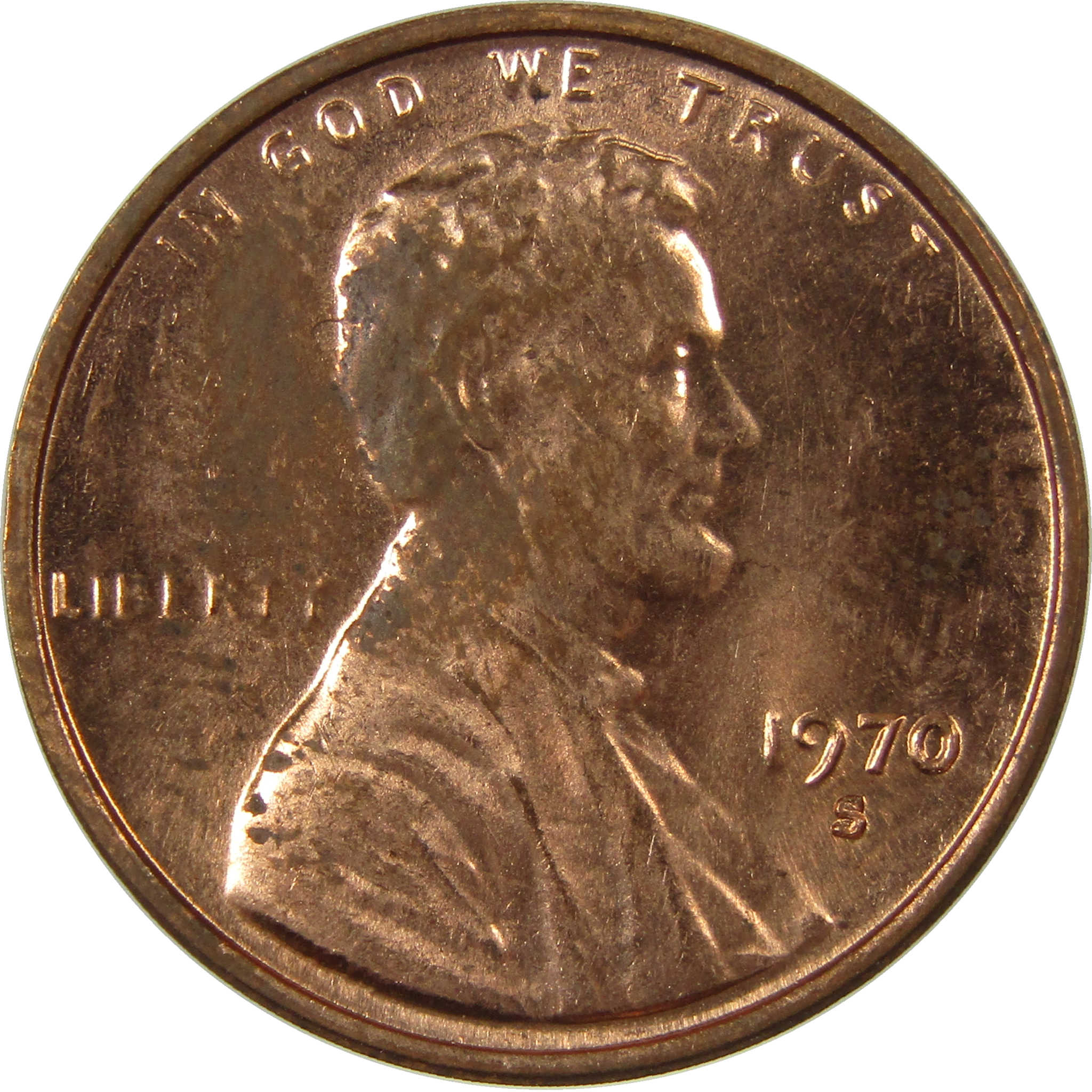 1970 S Small Date Lincoln Memorial Cent Uncirculated SKU:I27835