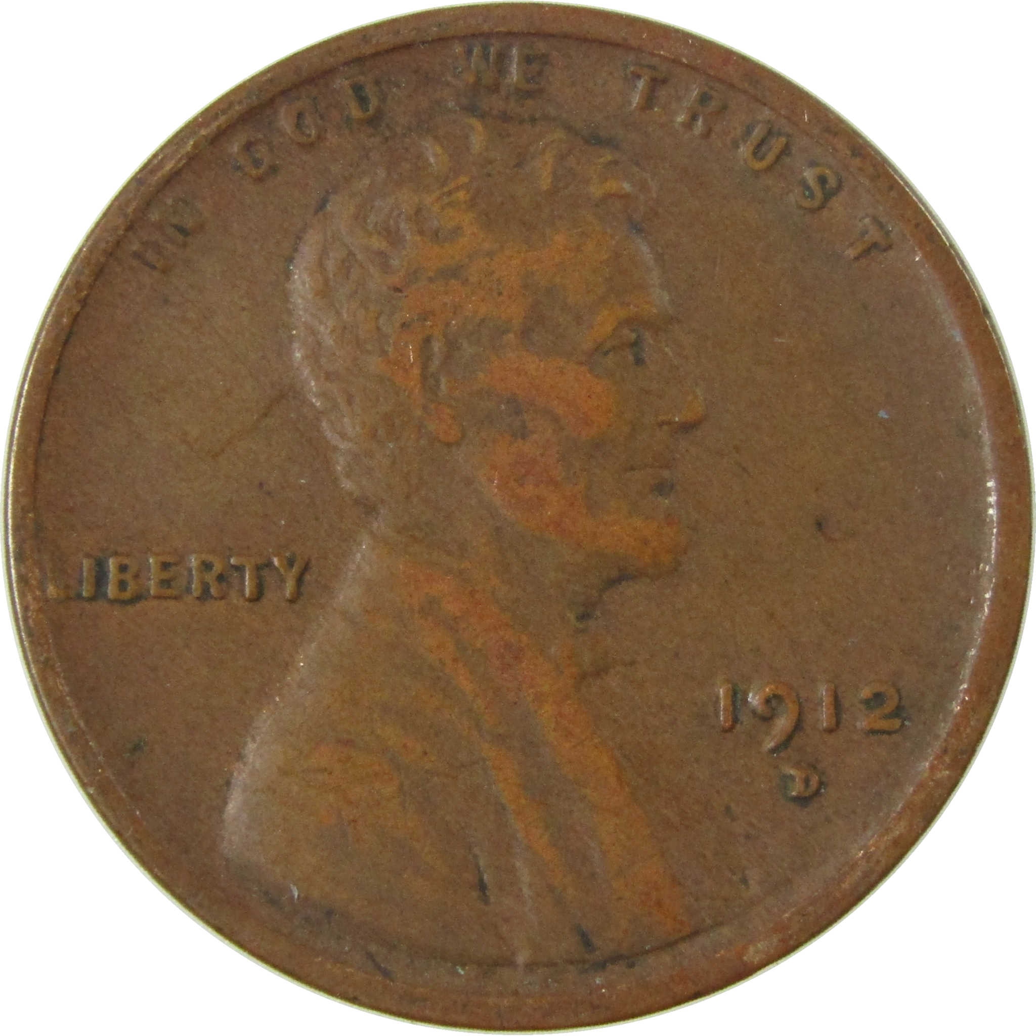 1912 D Lincoln Wheat Cent VF Very Fine Penny 1c Coin SKU:I26855