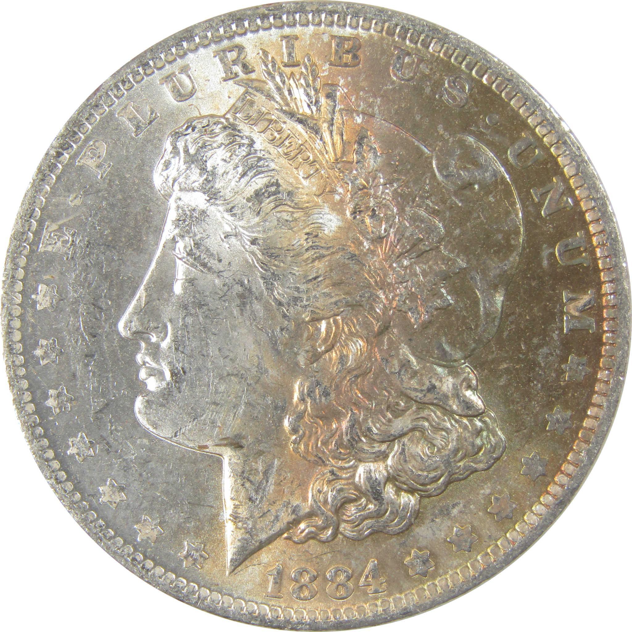 1884 O Morgan Silver Dollar BU Choice Uncirculated Toned SKU:I24183