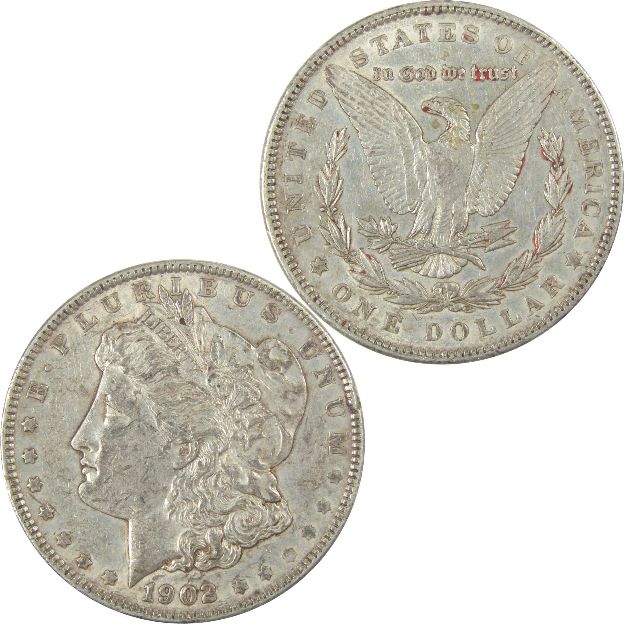 1902 Morgan Dollar XF EF Extremely Fine Silver $1 Coin SKU:I19944 - Morgan coin - Morgan silver dollar - Morgan silver dollar for sale - Profile Coins & Collectibles