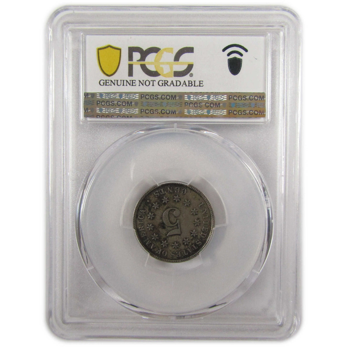 1882 Shield Nickel AU Details PCGS 5c Coin Collectible SKU:I29340