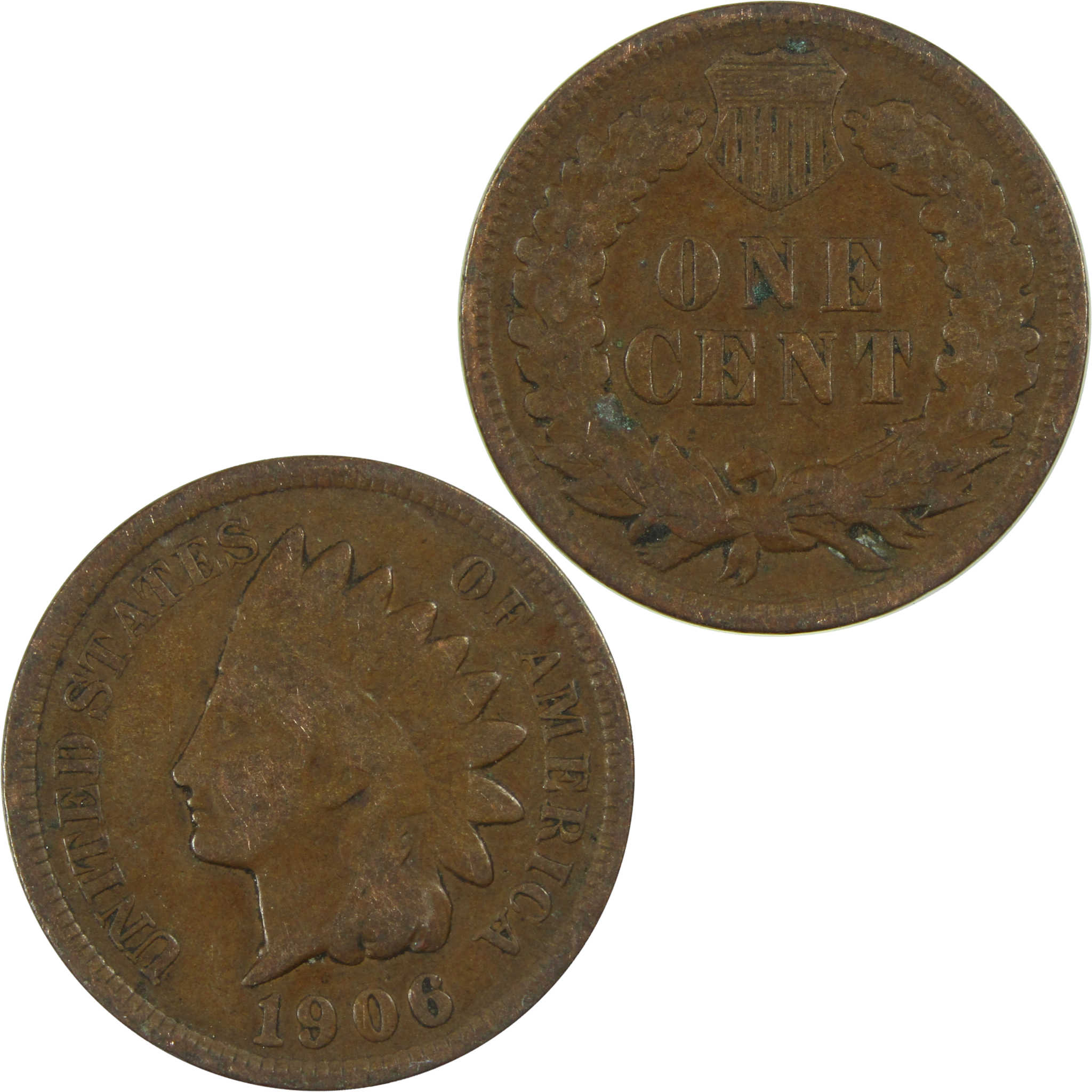 1906 Indian Head Cent G Good Penny 1c Coin SKU:I27018