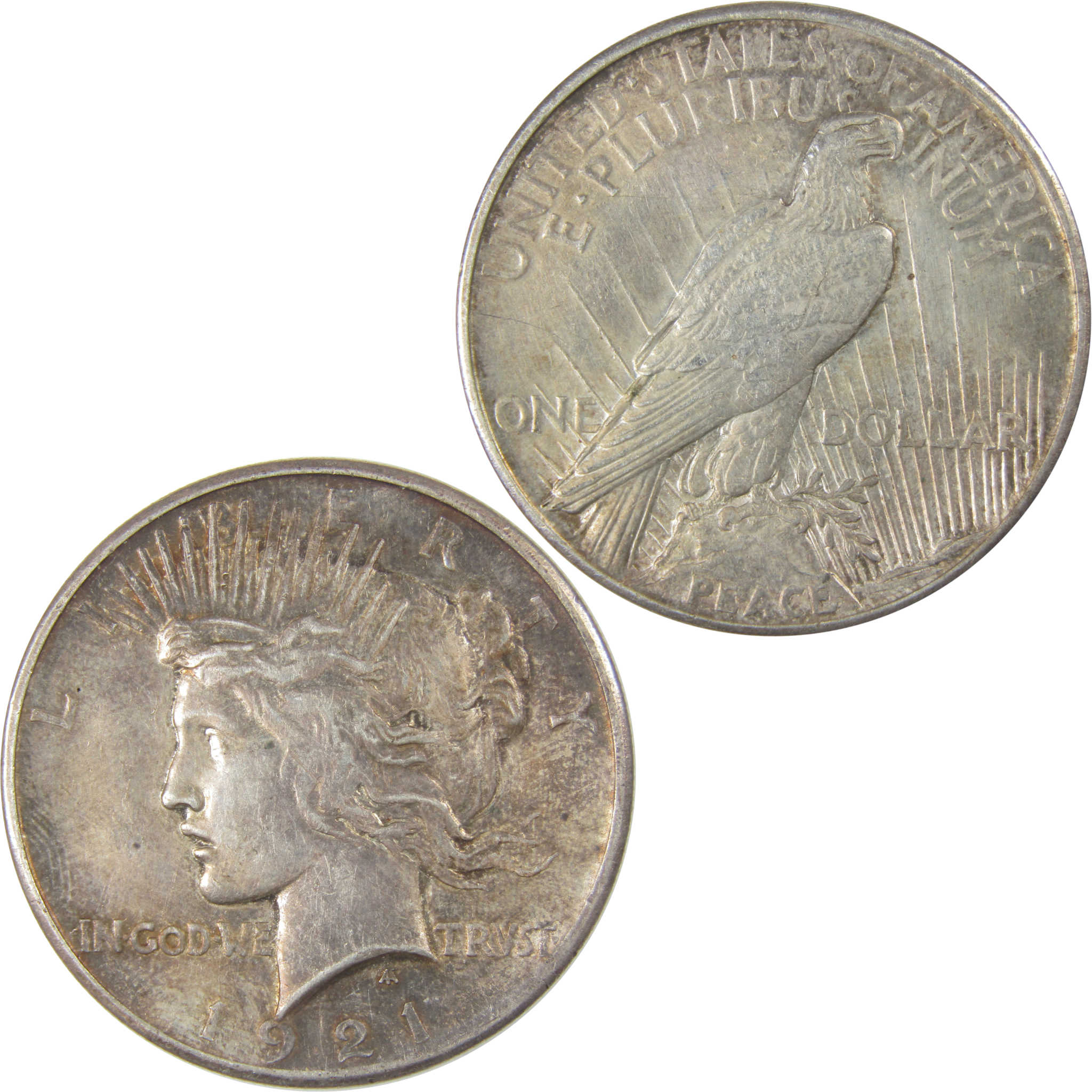 1921 High Relief Peace Dollar XF EF Extremely Fine Silver SKU:CP11