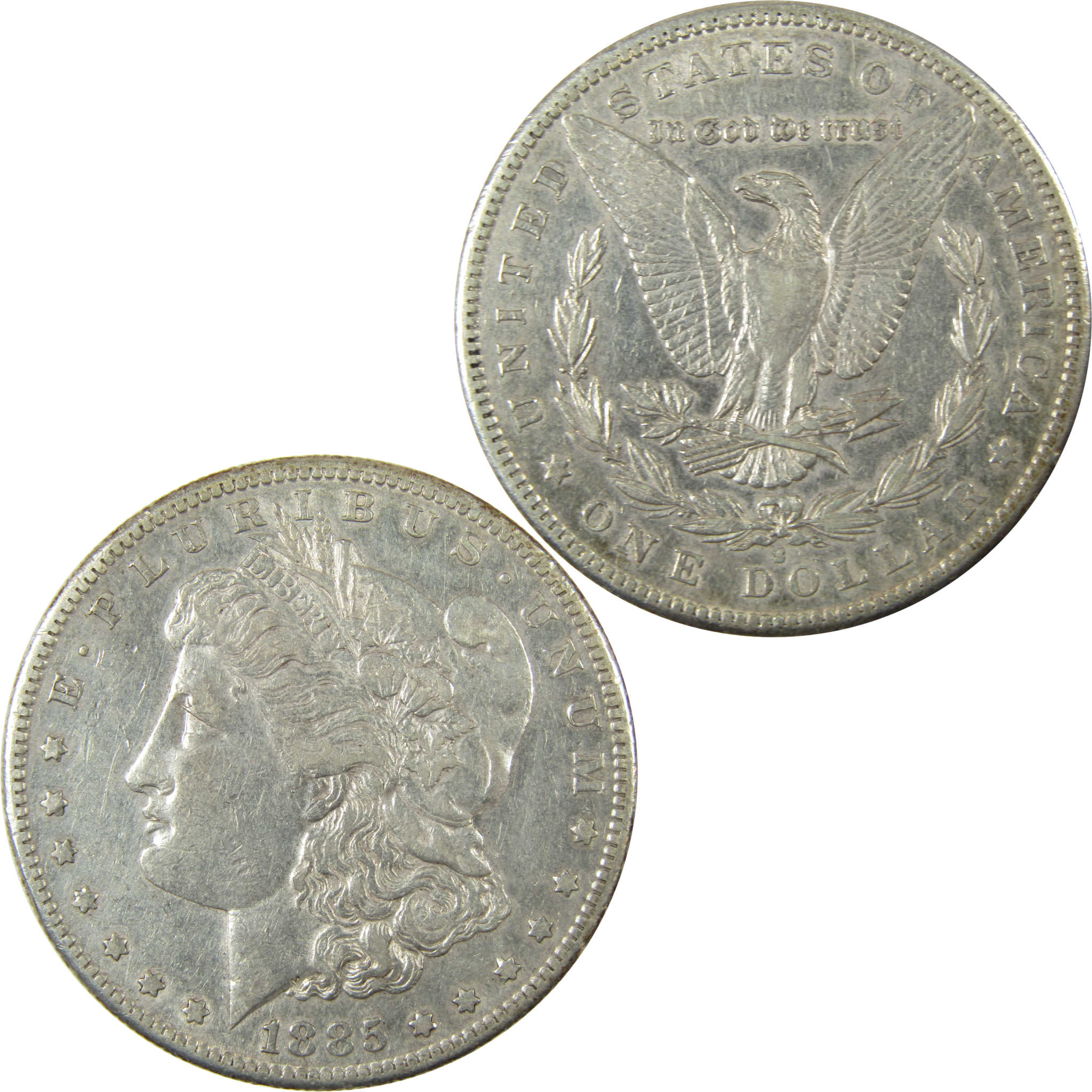 1885 S Morgan Silver Dollar XF EF Extremely Fine $1 Coin SKU:I26039