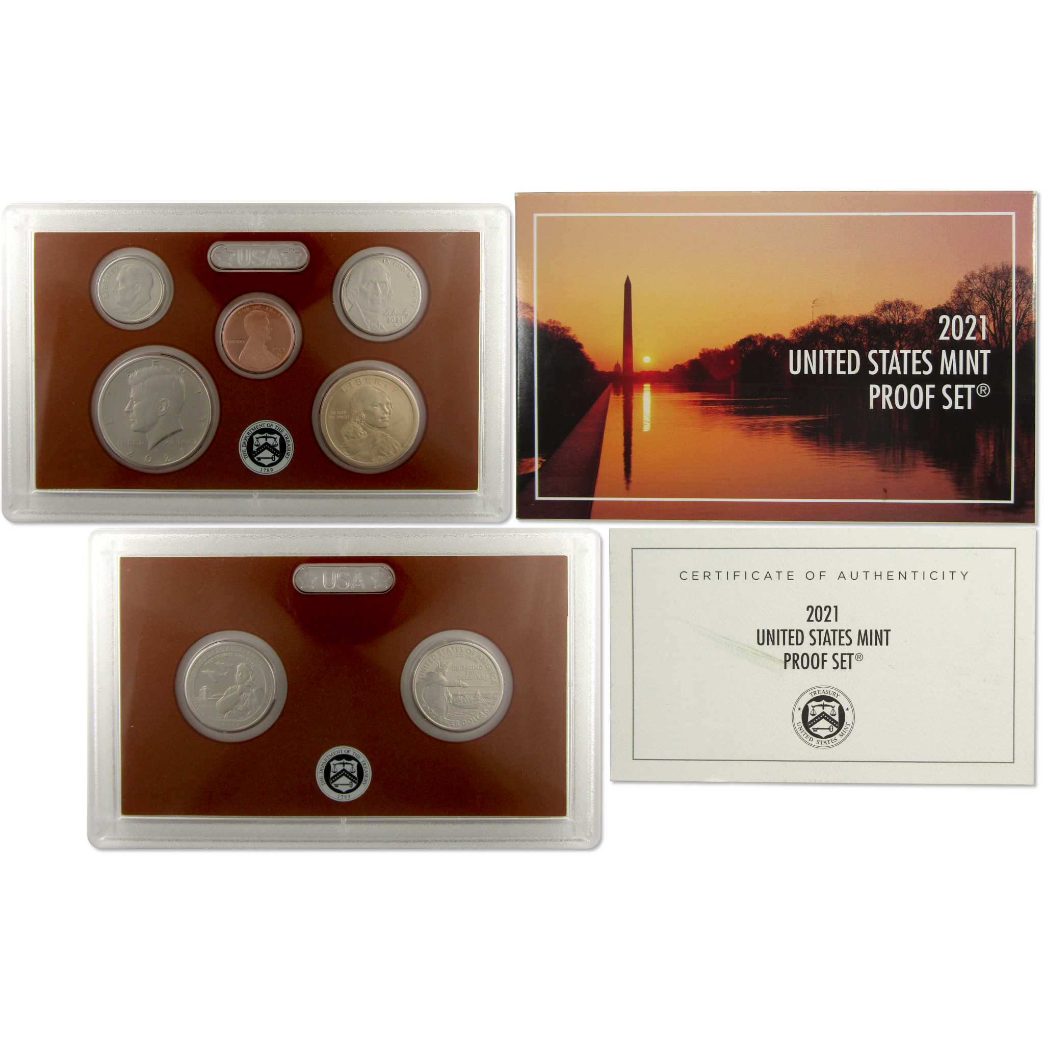 2021 Proof Set U.S Mint Original Government Packaging OGP COA