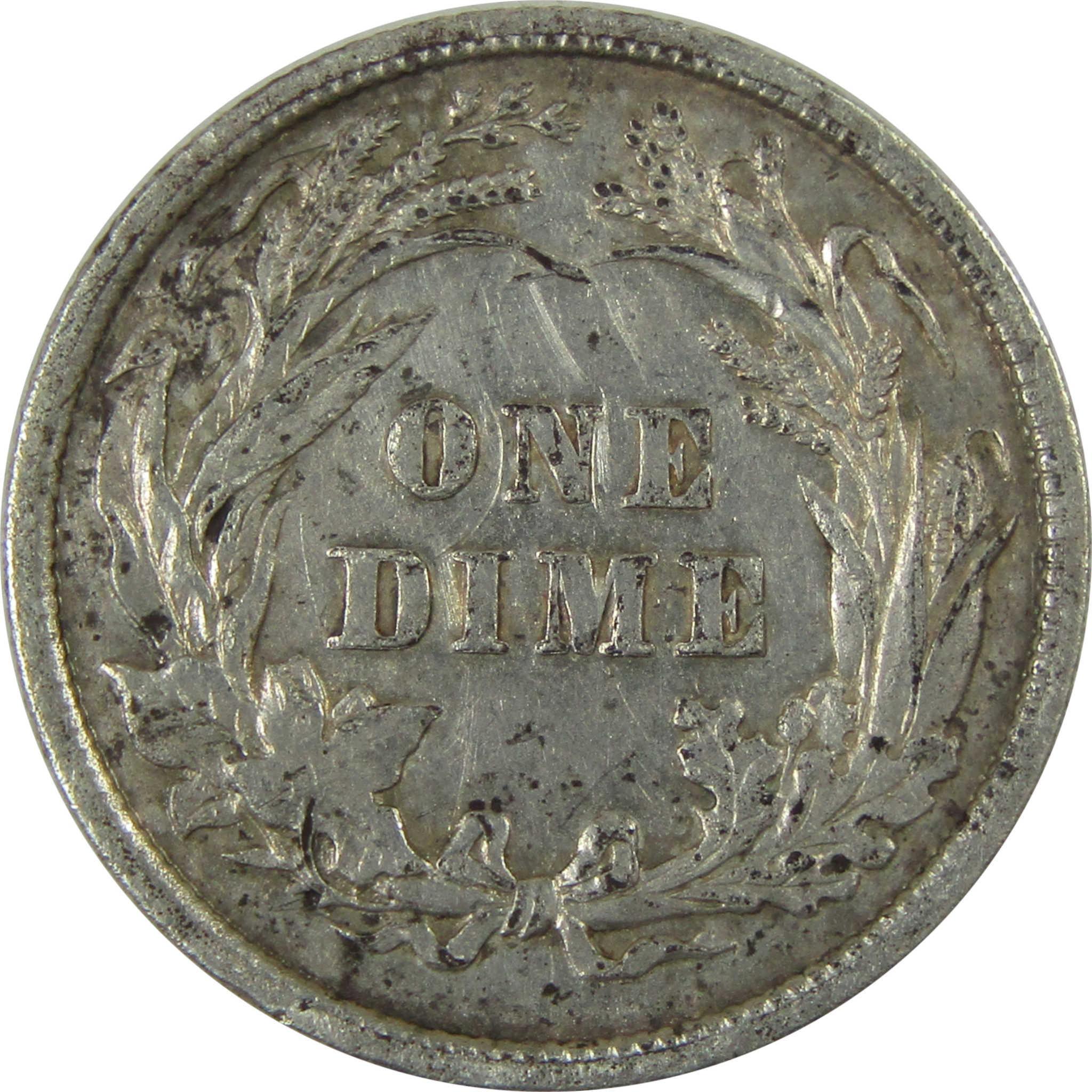1897 Barber Silver Dime XF EF Extremely Fine Details SKU:CP1021