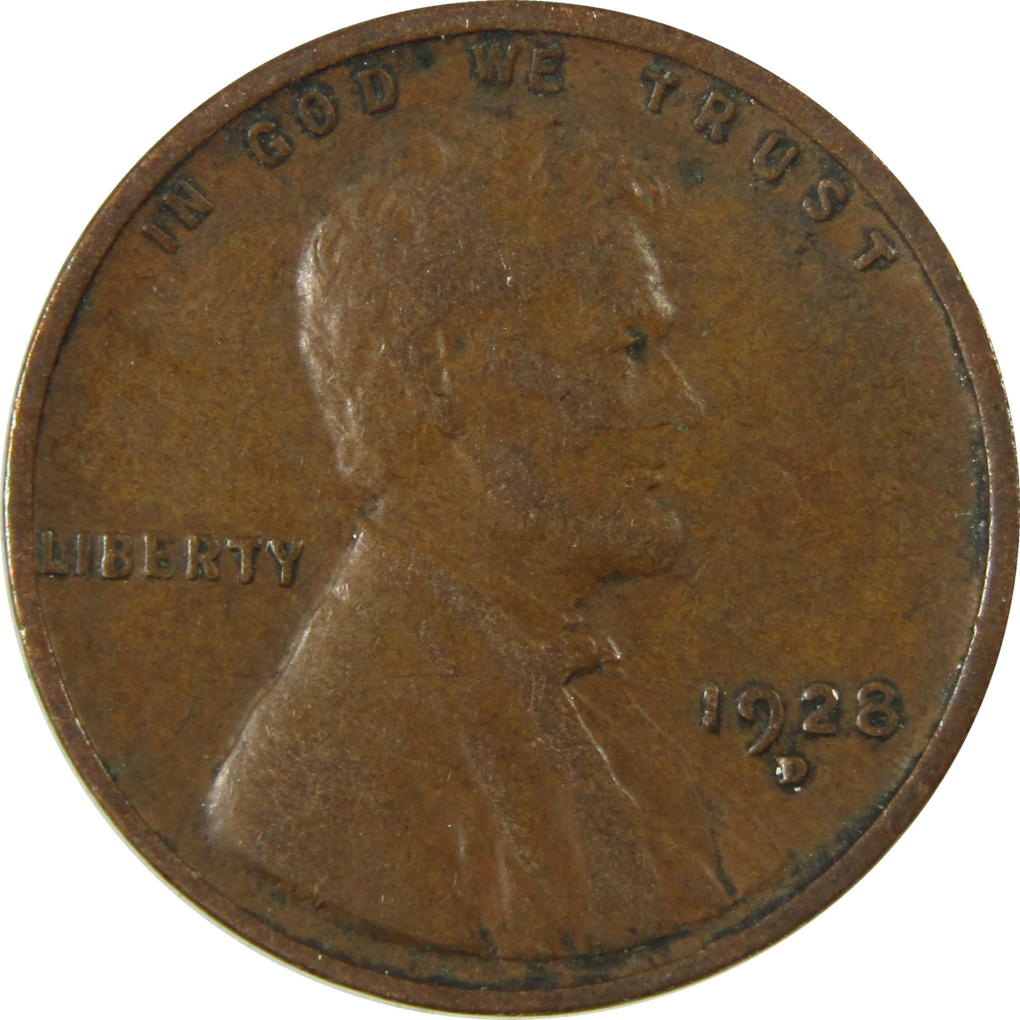1928 D Lincoln Wheat Cent VF Very Fine Penny 1c Coin SKU:I27592