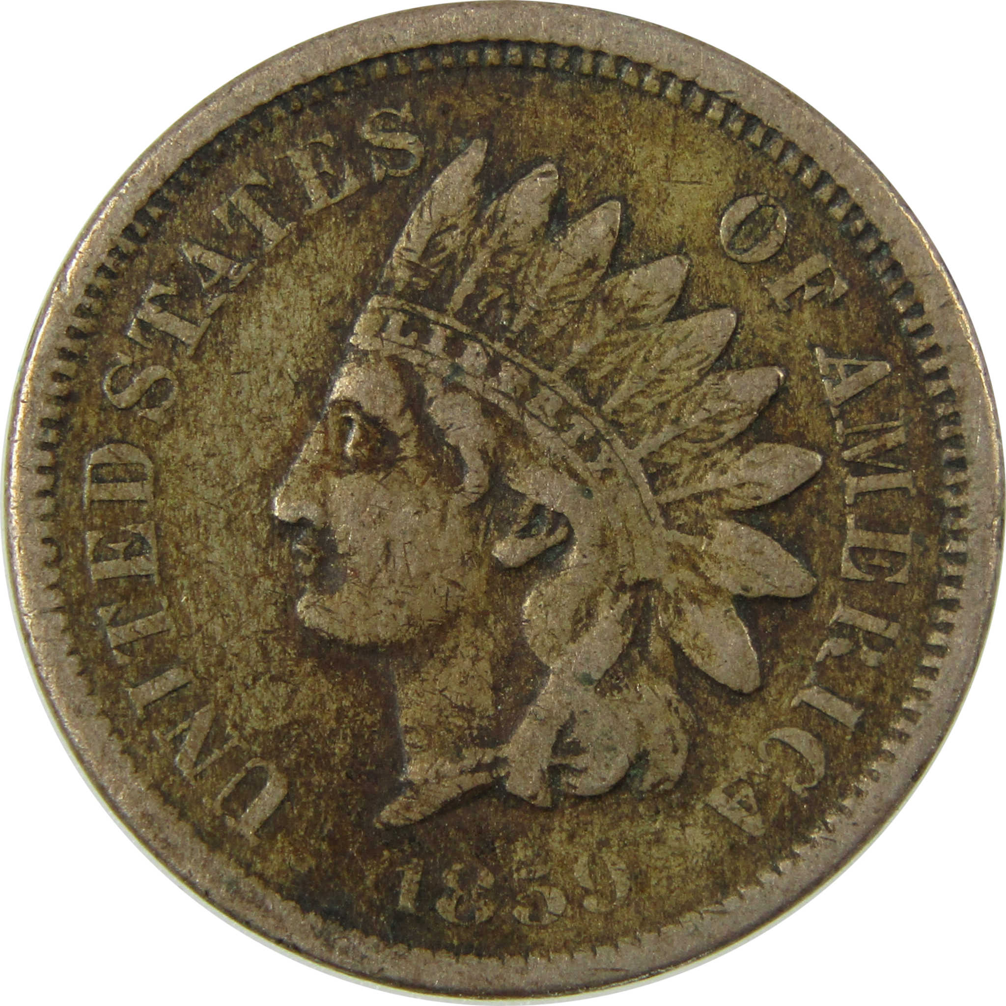 1859 Indian Head Cent VF Very Fine Penny 1c Coin SKU:CP1323