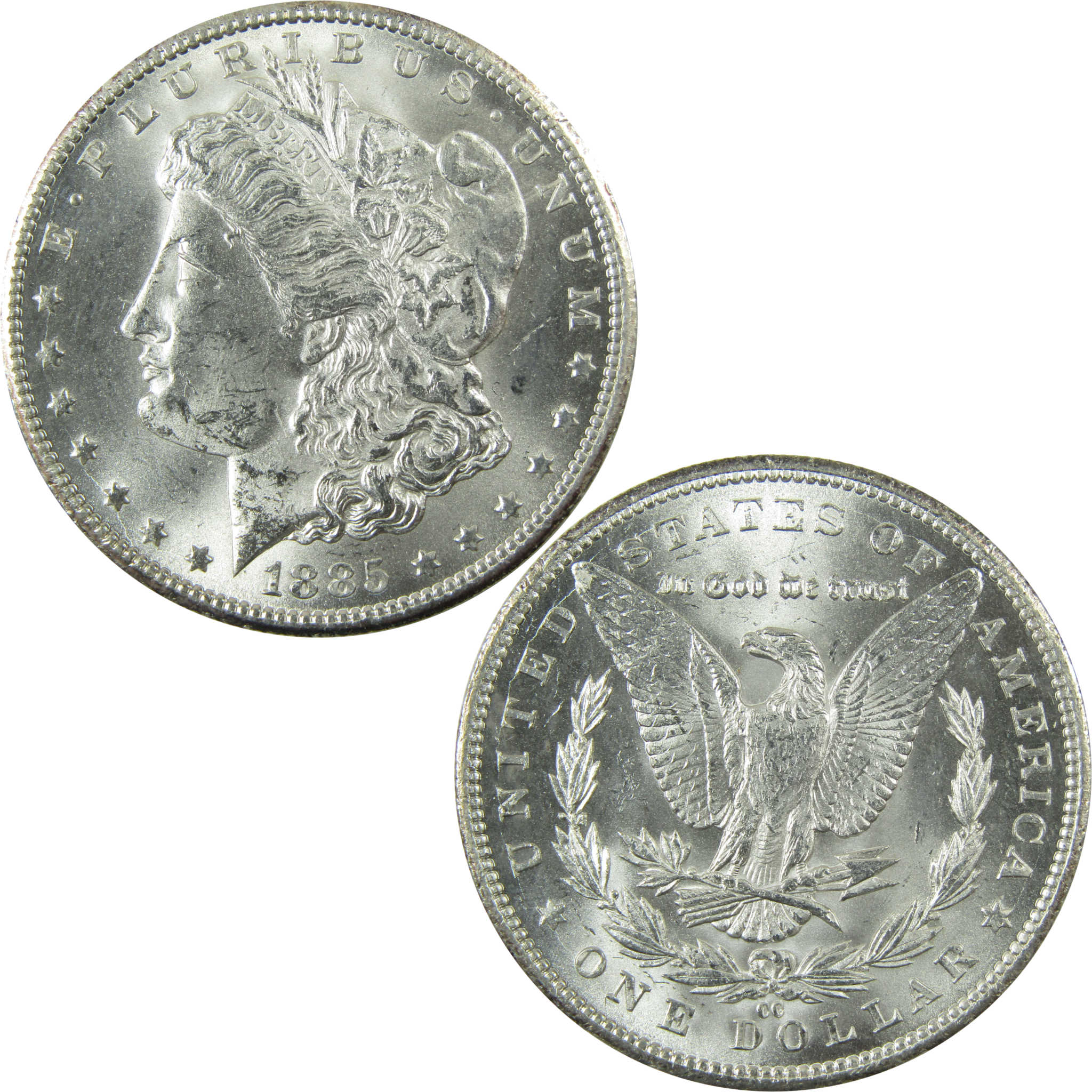 1885 CC Morgan Silver Dollar Uncirculated Mint State SKU:CP1355 - Morgan coin - Morgan silver dollar - Morgan silver dollar for sale - Profile Coins & Collectibles