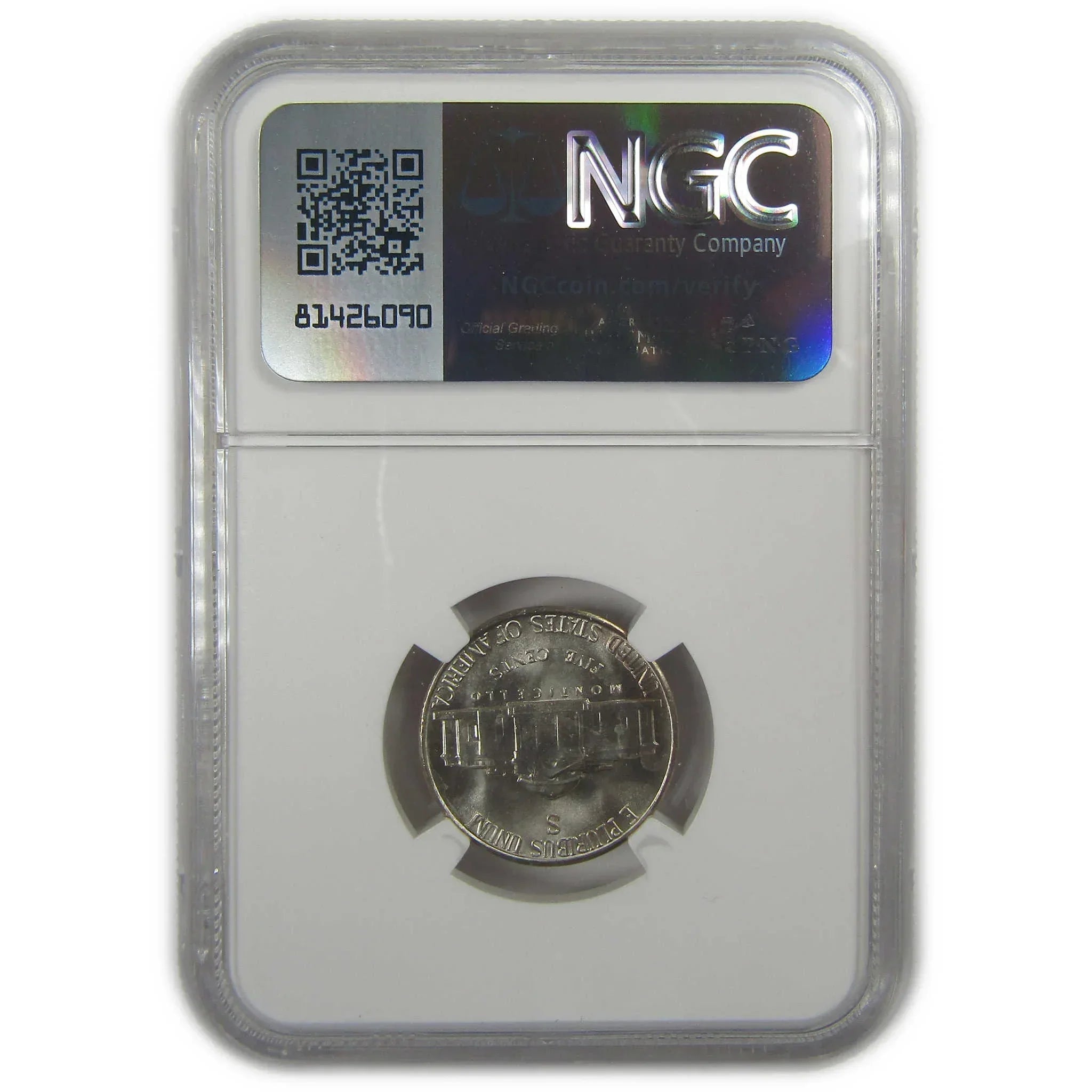 1943 S Jefferson Nickel MS 67 NGC Silver Bag Fragment SKU:I20345