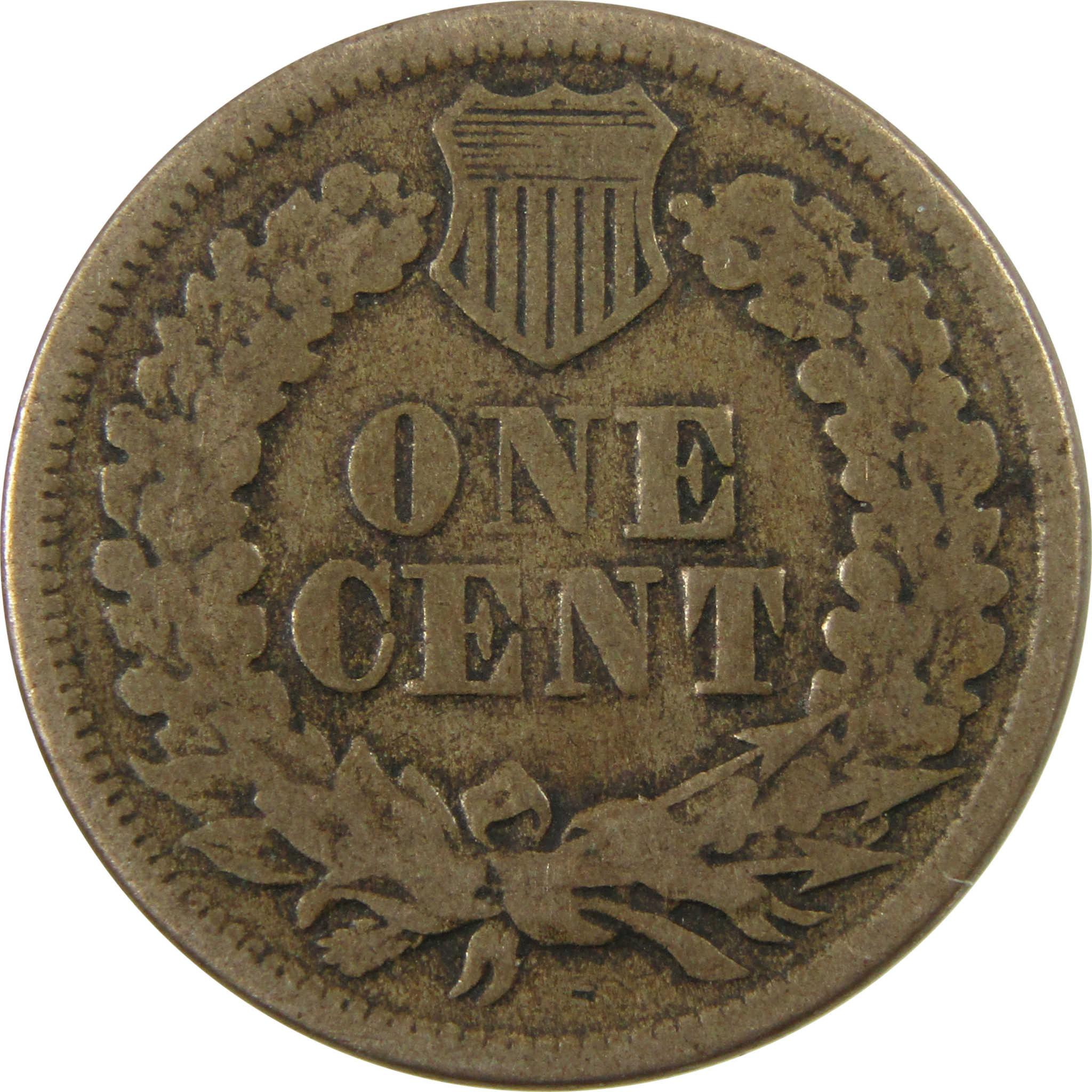 1864 Indian Head Copper-Nickel Cent G Good Penny 1c Coin SKU:CP1119