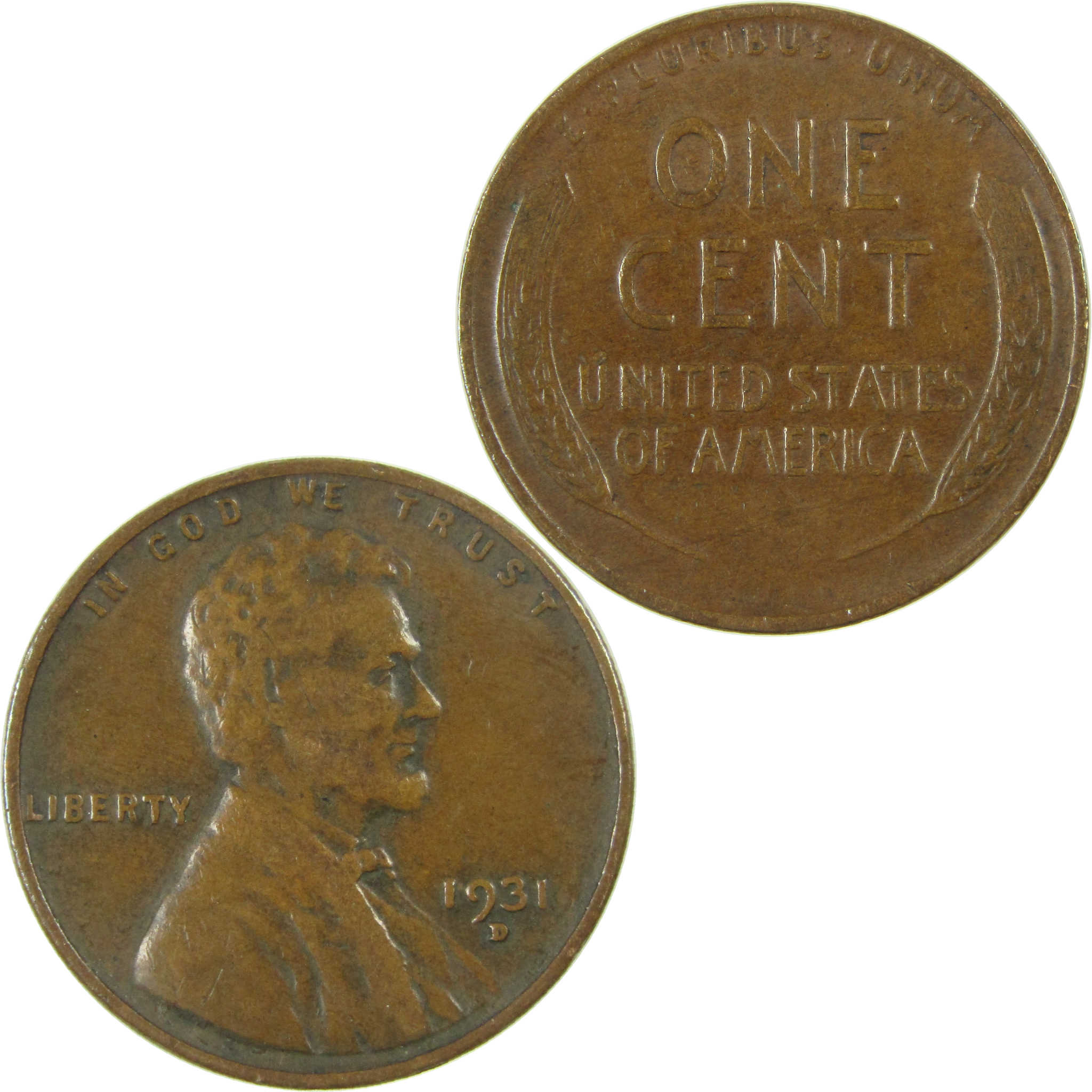 1931 D Lincoln Wheat Cent XF EF Extremely Fine Penny SKU:I27136