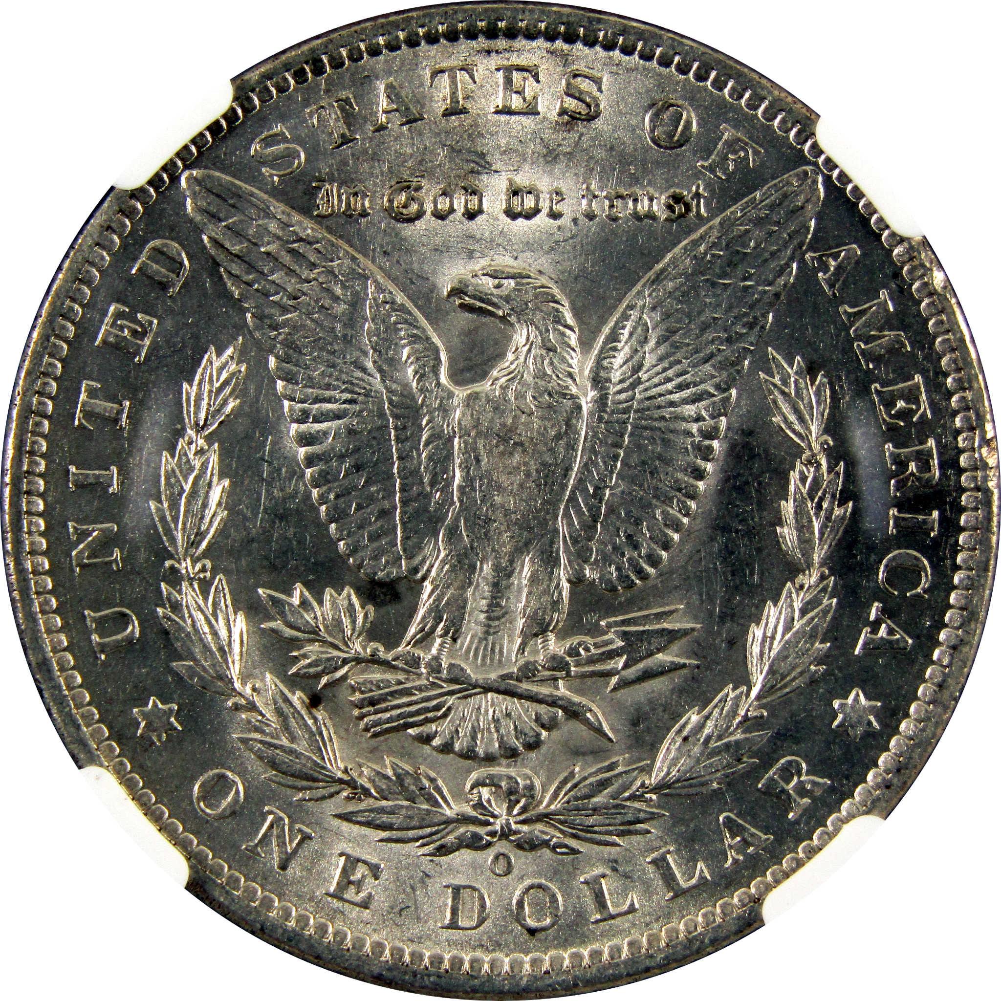 1886 O Morgan Dollar AU 58 NGC 90% Silver $1 Coin SKU:I10675 - Morgan coin - Morgan silver dollar - Morgan silver dollar for sale - Profile Coins & Collectibles