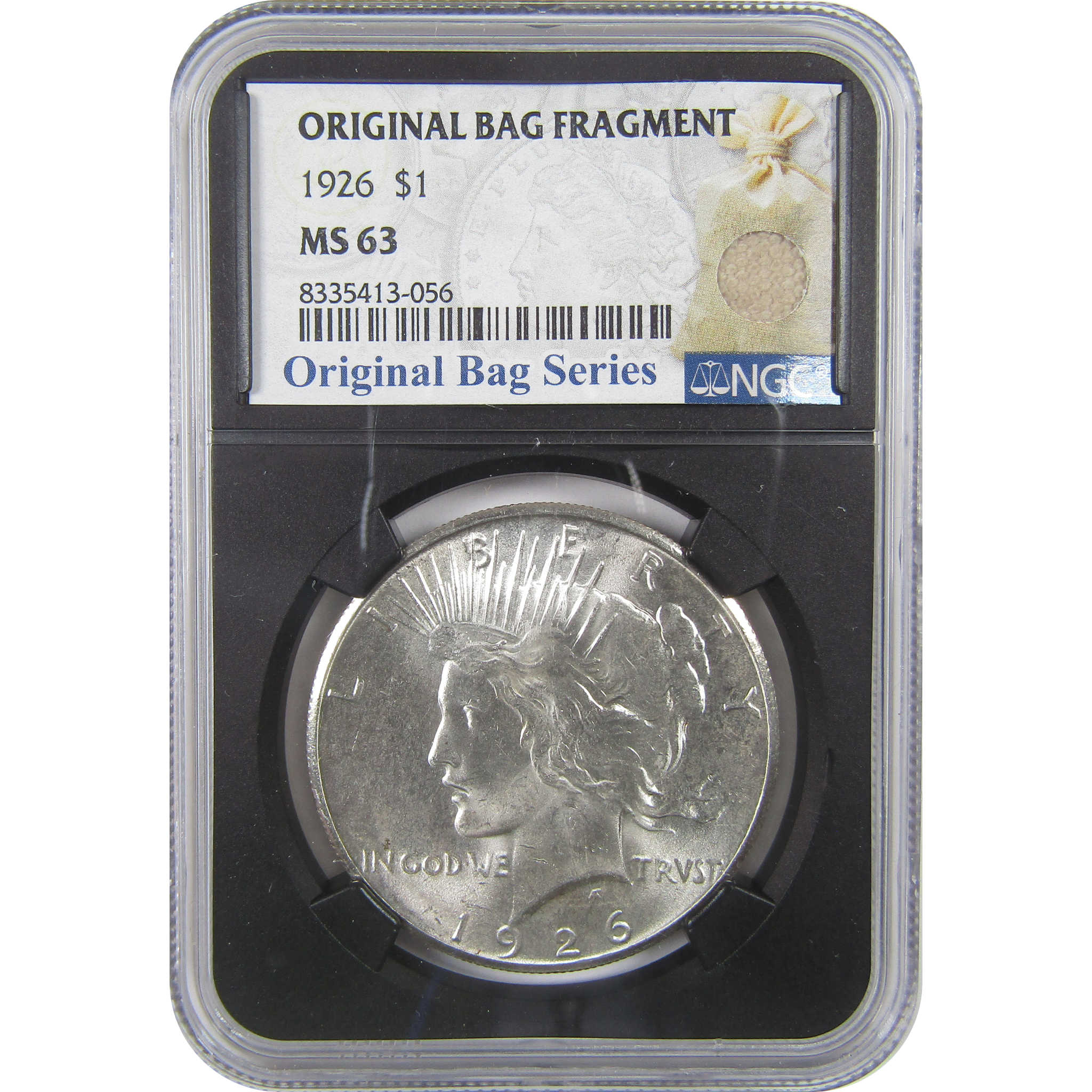 1926 Peace Dollar MS 63 NGC Silver Original Bag Fragment SKU:I18891