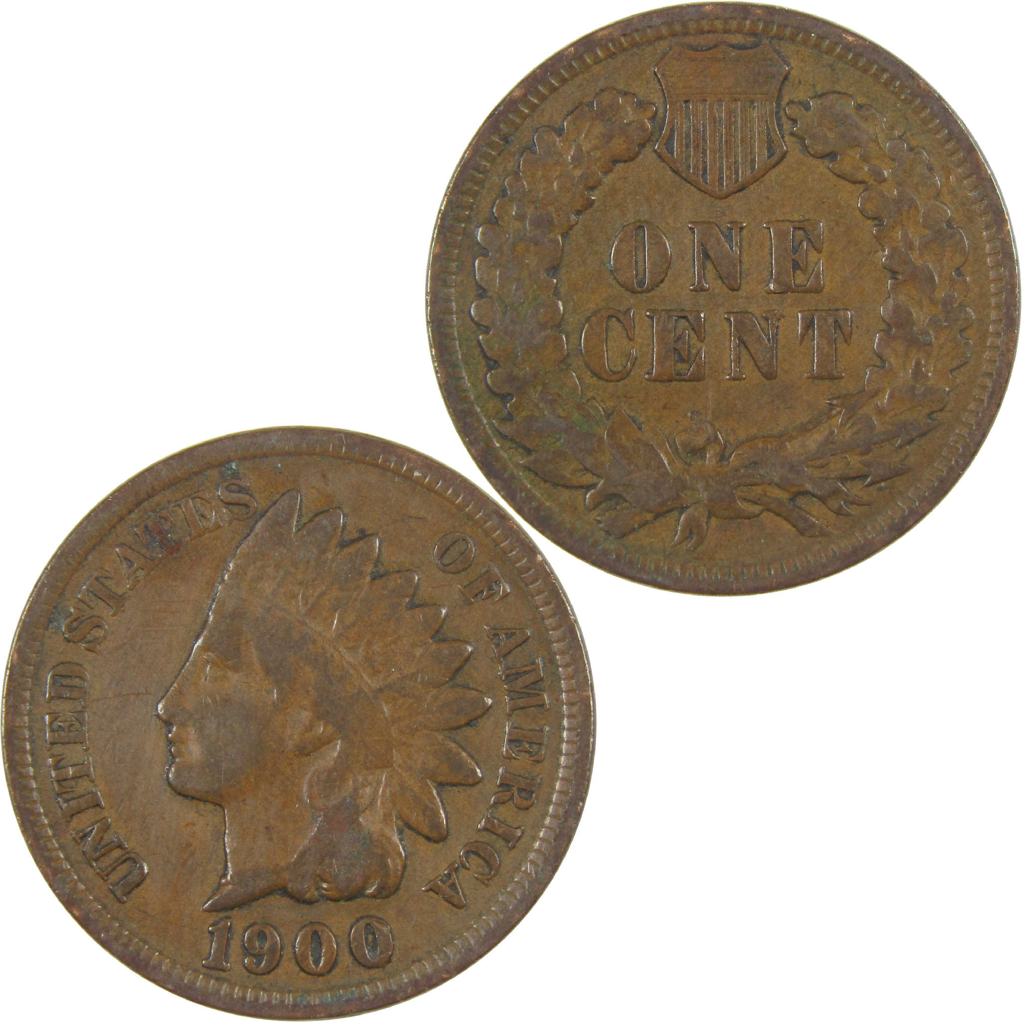 1900 Indian Head Cent G Good Penny 1c Coin