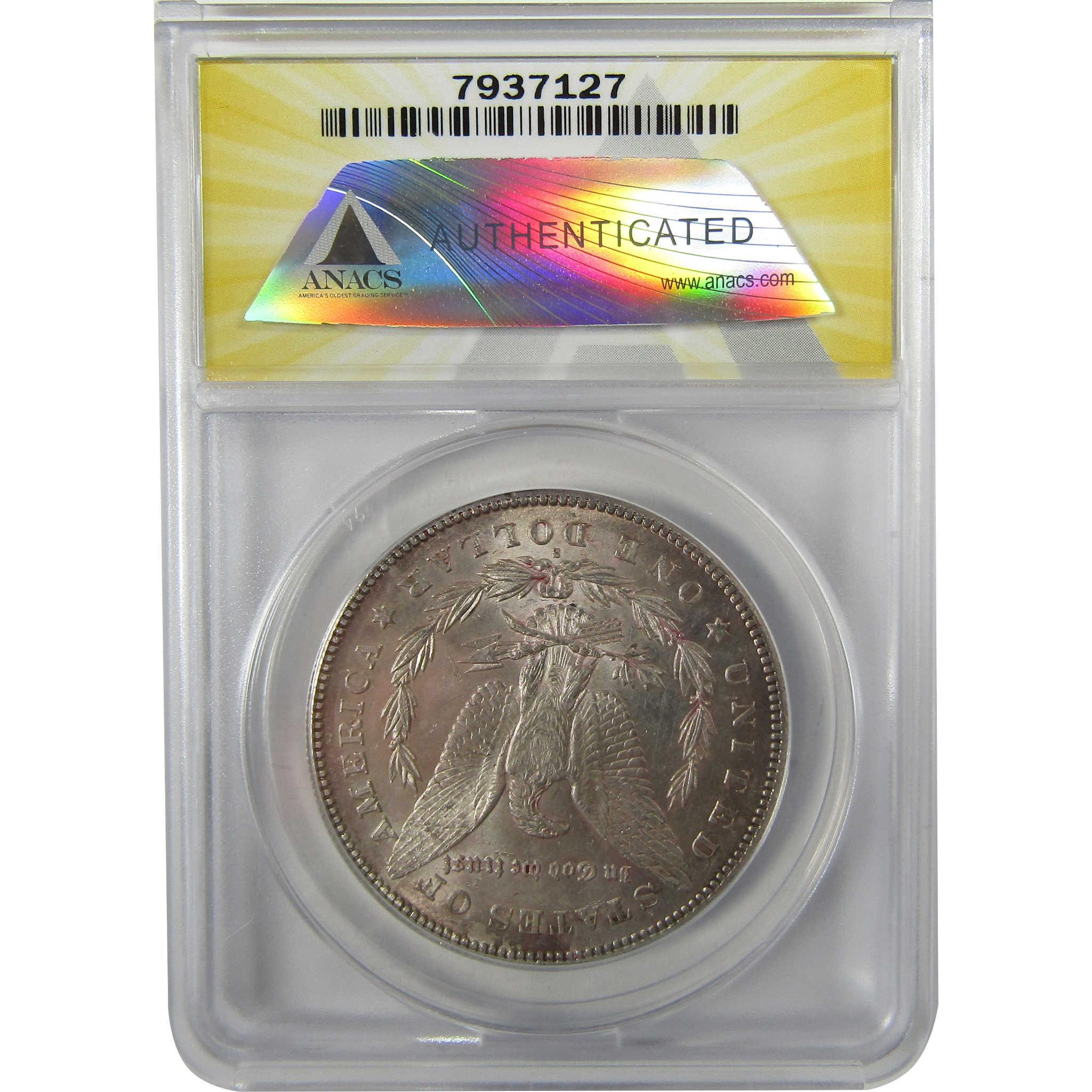 1878 S Morgan Silver Dollar MS 60 Details ANACS SKU:I28043