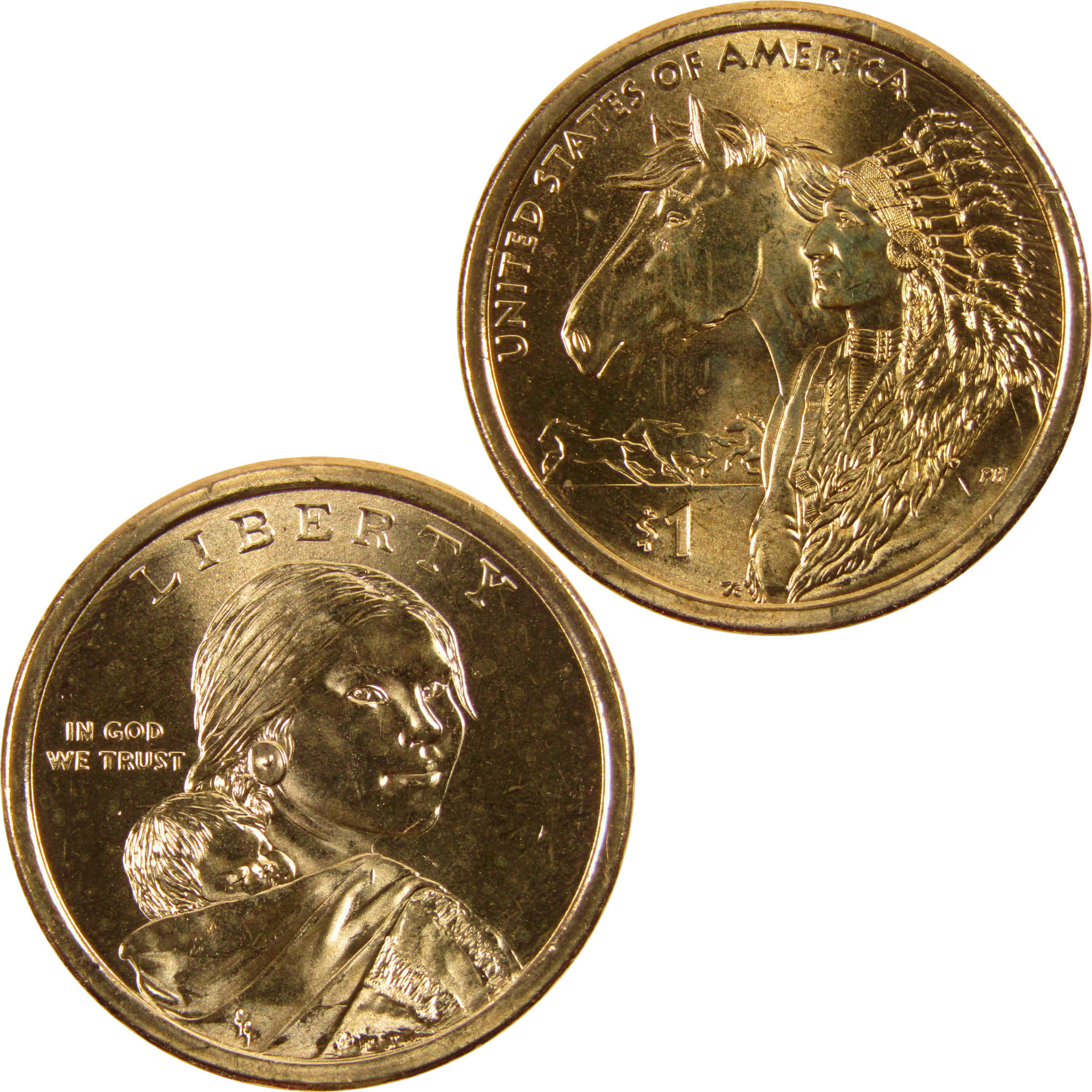 2012 D Trade Routes Native American Dollar BU Uncirculated $1 Coin