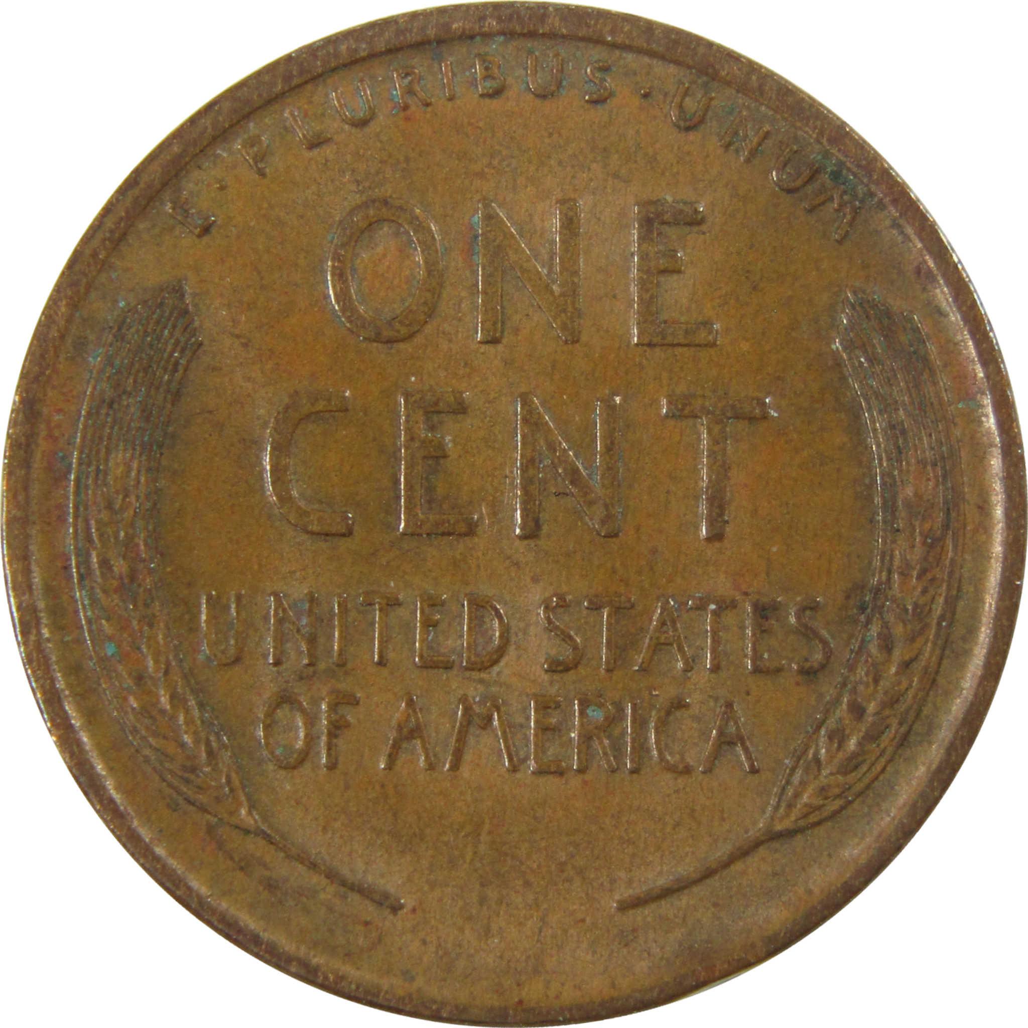 1909 Lincoln Wheat Cent AU About Uncirculated Penny 1c Coin SKU:I28233
