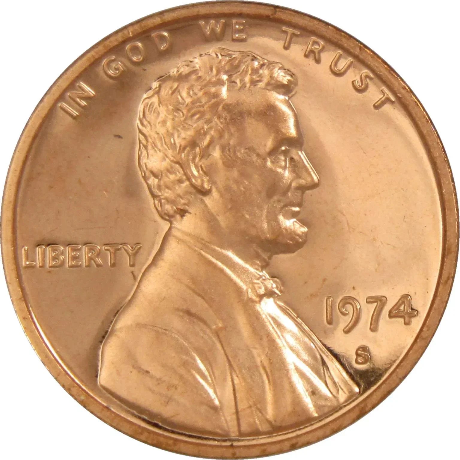 1974 S Lincoln Memorial Cent Proof Penny 1c Coin Collectible