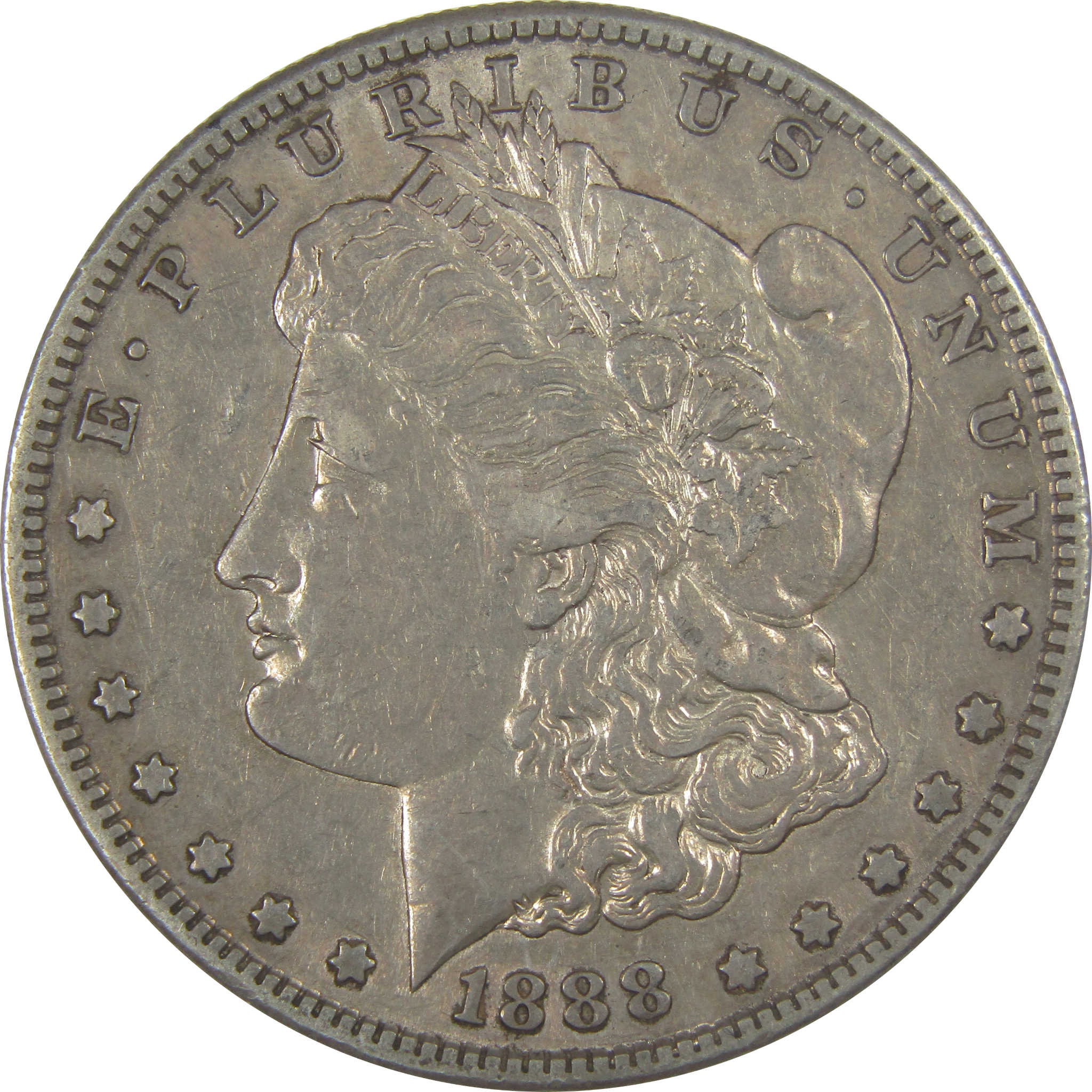 1888 S Morgan Dollar XF EF Extremely Fine Silver $1 Coin SKU:CPC1089 - Morgan coin - Morgan silver dollar - Morgan silver dollar for sale - Profile Coins & Collectibles