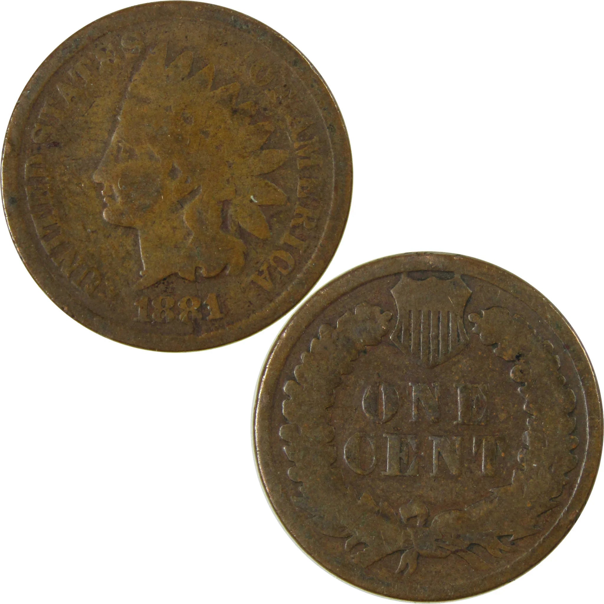 1881 Indian Head Cent G Good Penny 1c Coin SKU:I27001