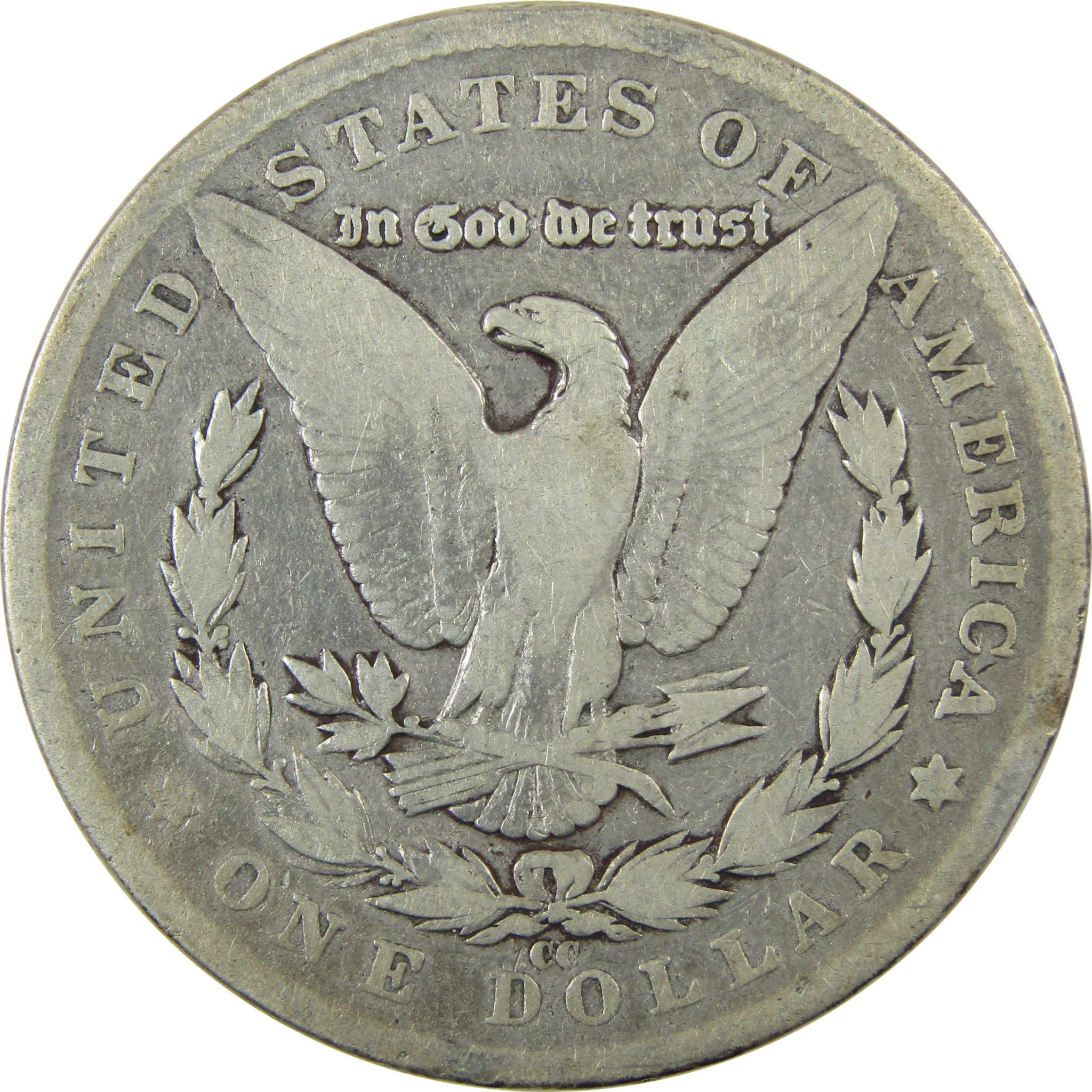 1890 CC Morgan Silver Dollar VG Very Good Details $1 Coin SKU:CP1370 - Morgan coin - Morgan silver dollar - Morgan silver dollar for sale - Profile Coins & Collectibles