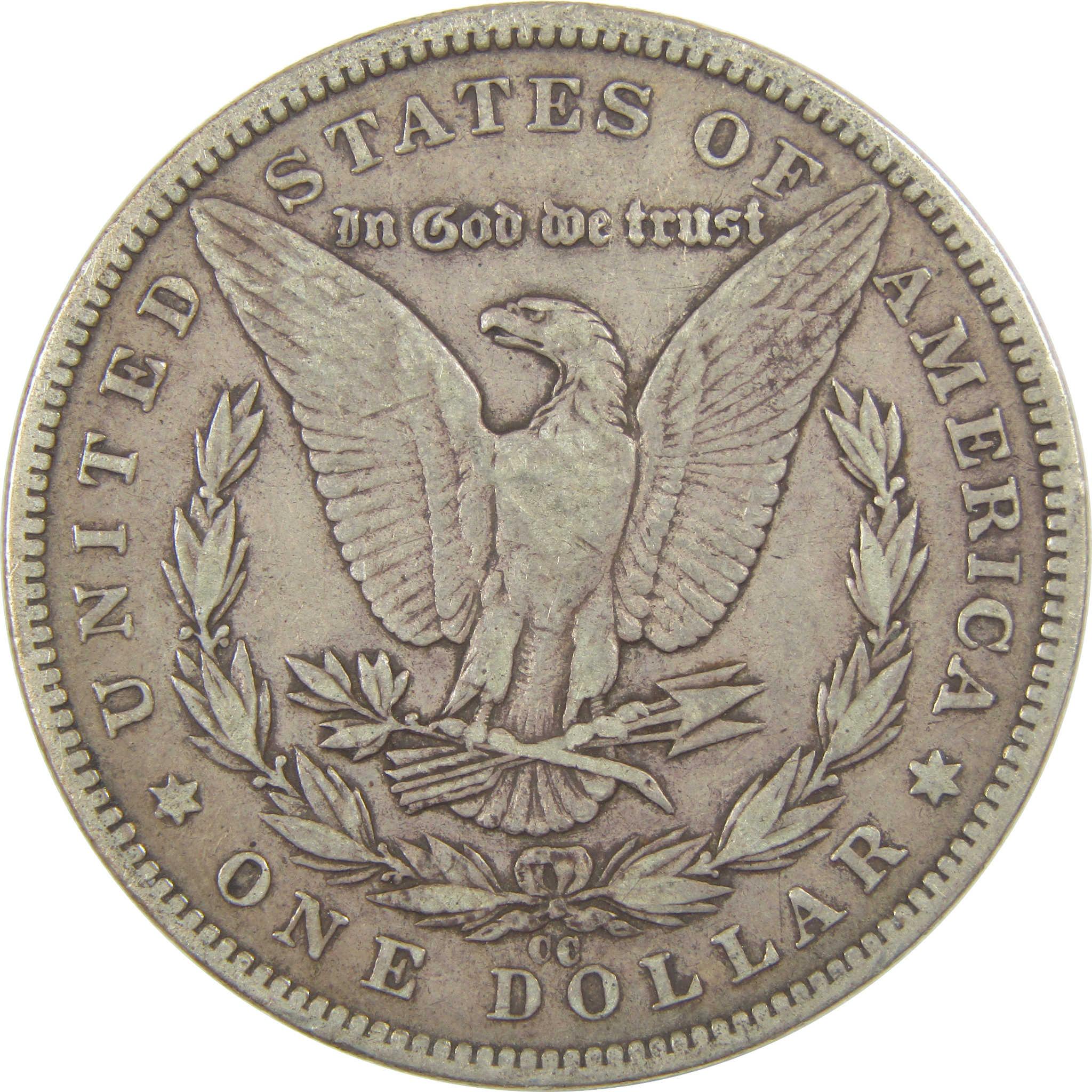 1890 CC Morgan Dollar VF Very Fine Silver $1 Coin SKU:I22039 - Morgan coin - Morgan silver dollar - Morgan silver dollar for sale - Profile Coins & Collectibles