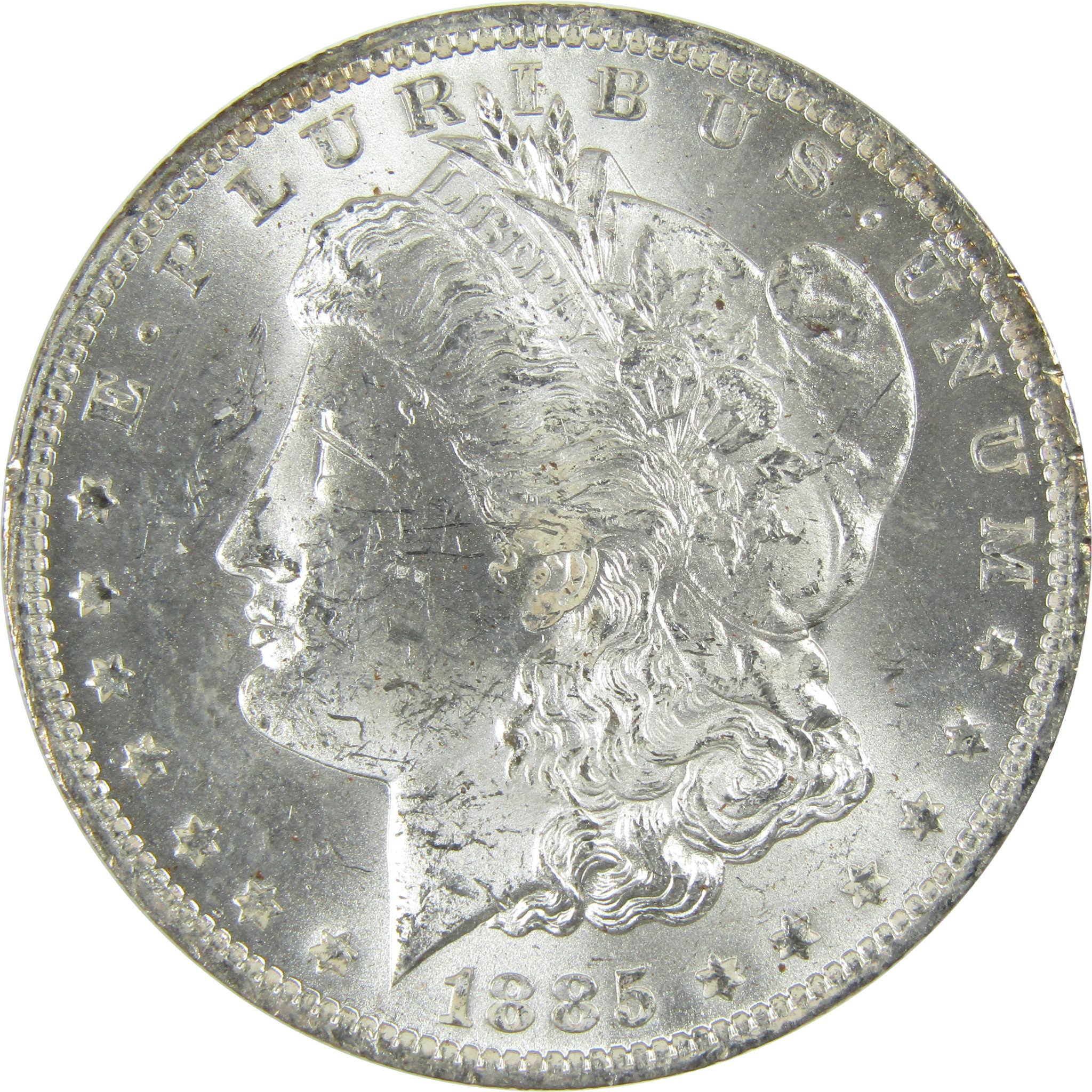 1885 O Morgan Silver Dollar Uncirculated $1 Coin Toned SKU:I27472 - Morgan coin - Morgan silver dollar - Morgan silver dollar for sale - Profile Coins & Collectibles
